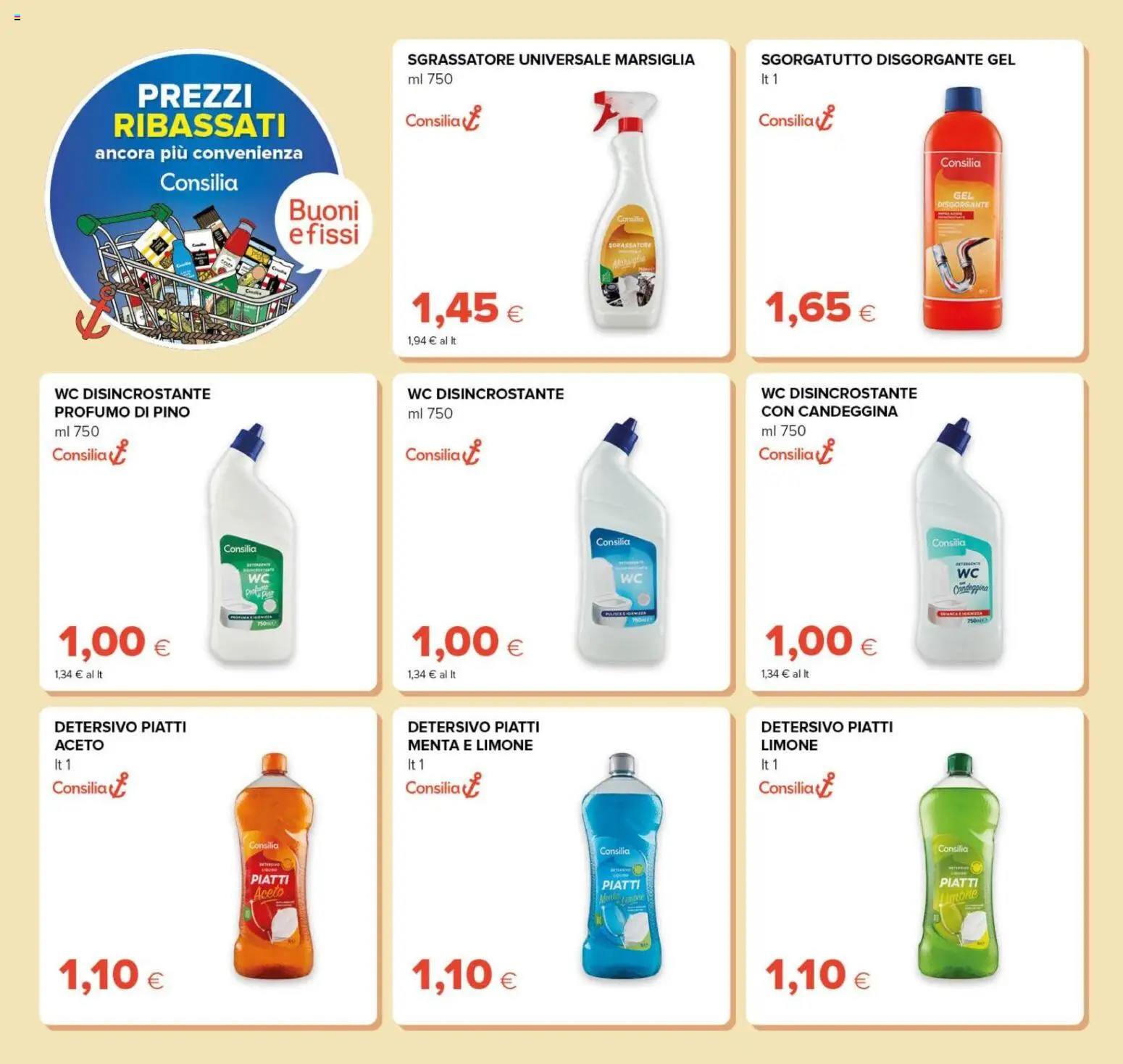 Volantino Tigre del 21/10/2026 | Pagina: 28 | Prodotti: Piatti, Sgrassatore, WC, Profumo