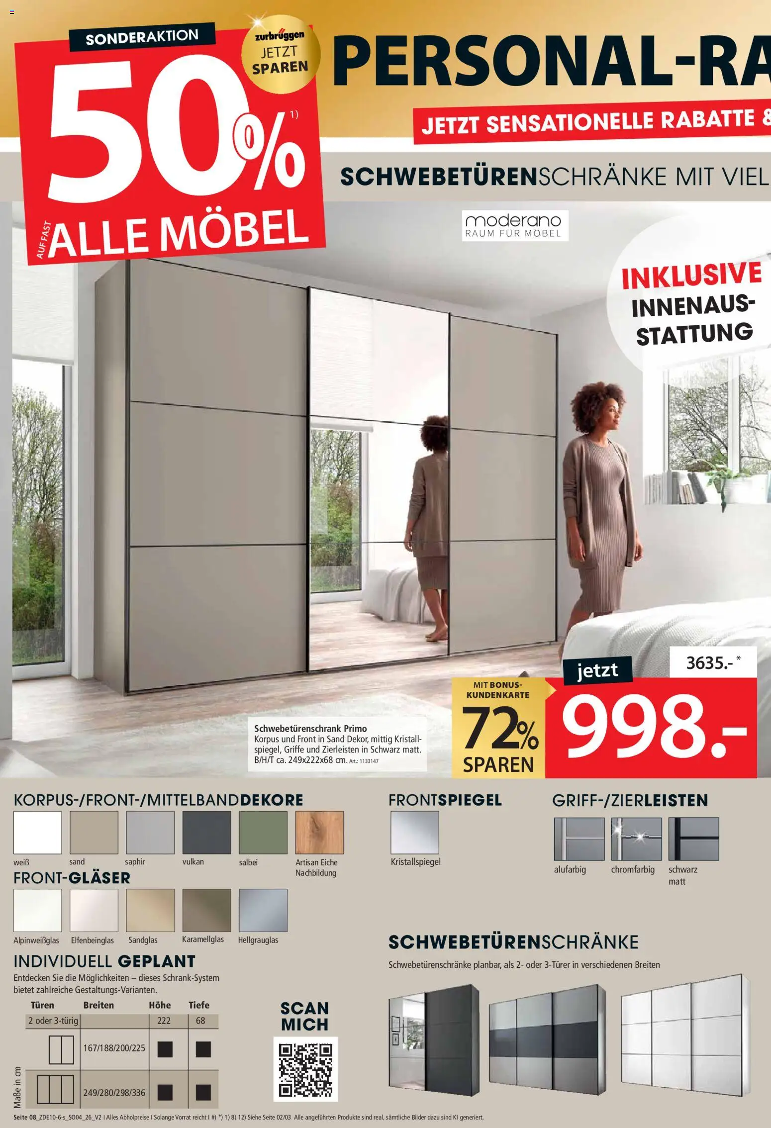 Zurbrüggen Prospekt – gültig ab 31.10.2026 | Seite: 10 | Produkte: Schwebetürenschrank, Bilder
