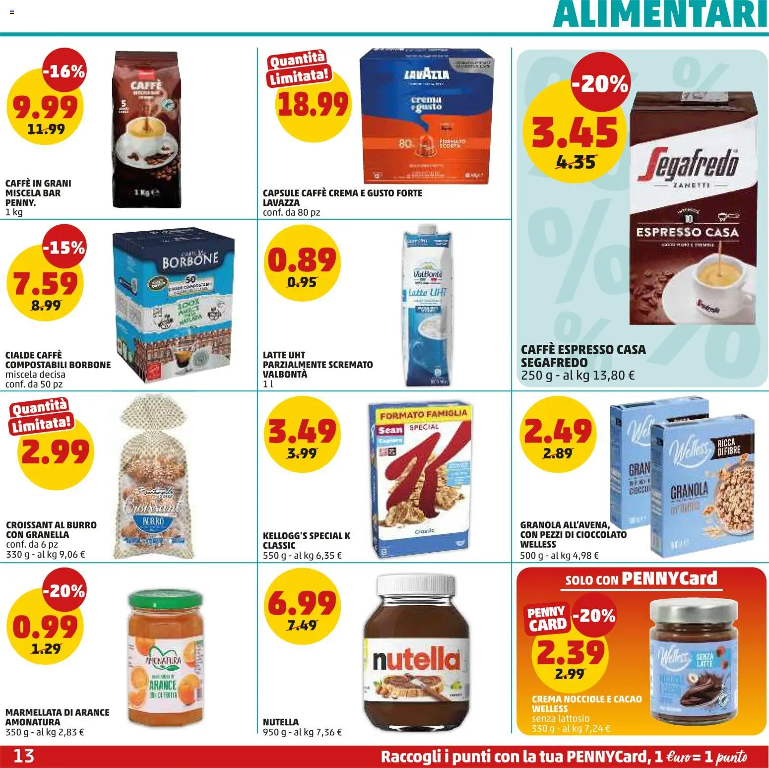 Volantino PENNY del 21.05.2026 | Pagina: 13 | Prodotti: Crema, Caffè, Cioccolato, Latte