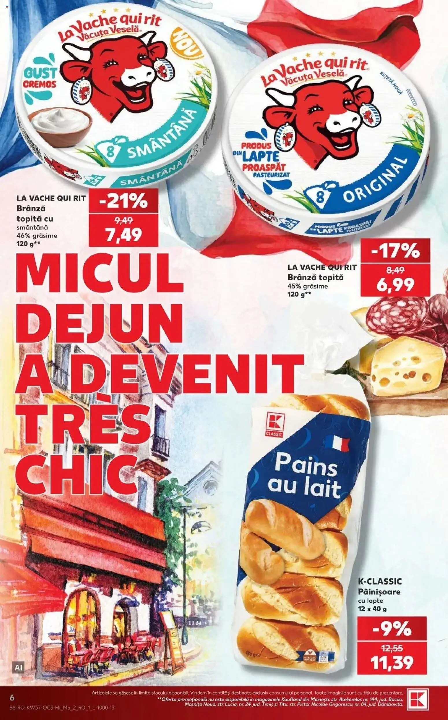 Kaufland Constanța 09.09.2026 - Revista si Oferta | Pagină: 6 | Produse: Lapte, Brânză, Smântână