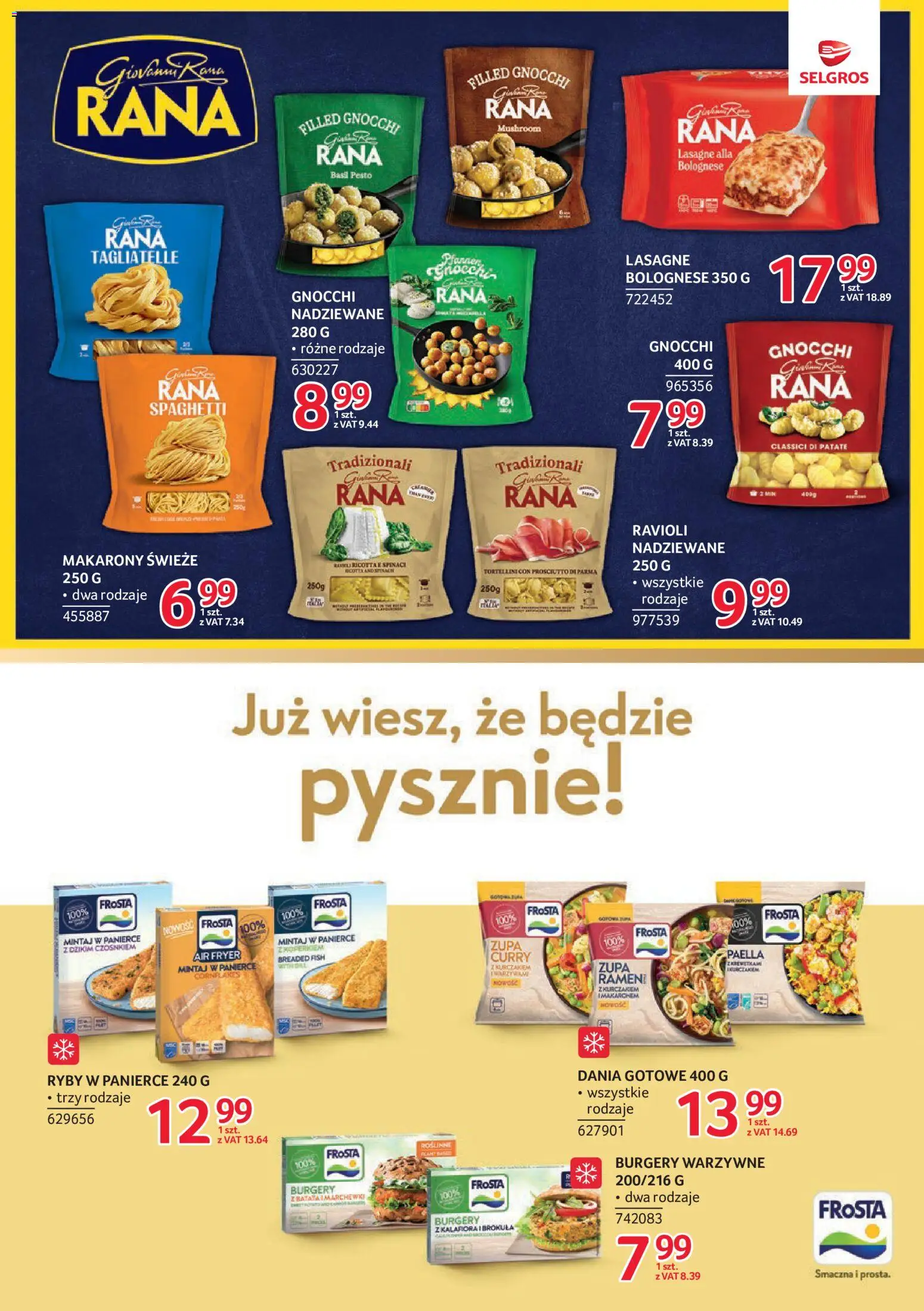 Selgros cash&carry gazetka - Markowe produkty od 27.08.2026 | Strona: 15 | Produkty: Ravioli, Spaghetti, Lasagne, Makarony