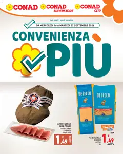 Anteprima del volantino Conad volantino Convenienza Più Lazio valido a partire dal 16/09/2026