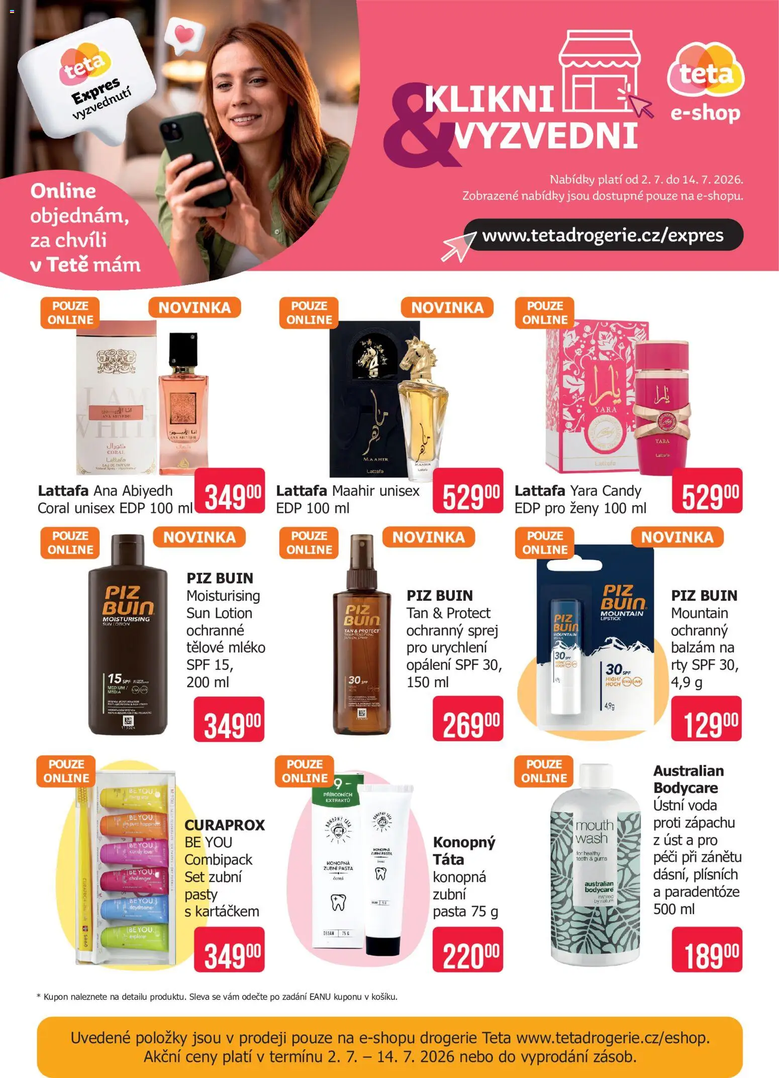 TETA Drogerie leták od 02.07.2026 | Strana: 16 | Produkty: Zubní pasta, Ústní voda, Curaprox, Drogerie