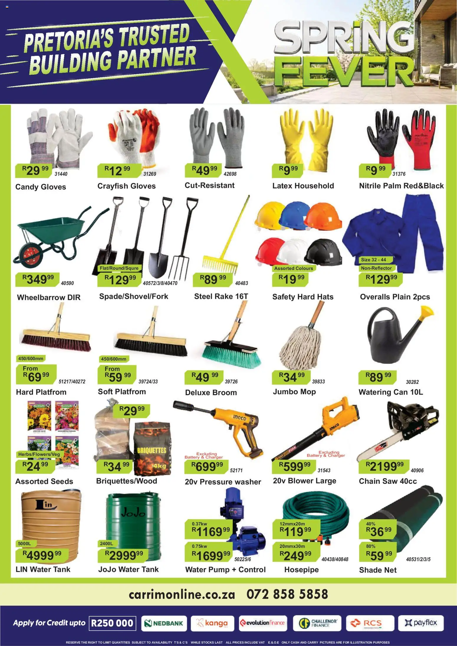 New K. Carrim catalogue – valid from 17/08/2026 | Page: 3 | Products: Tank, Charger, Mop, Wheelbarrow