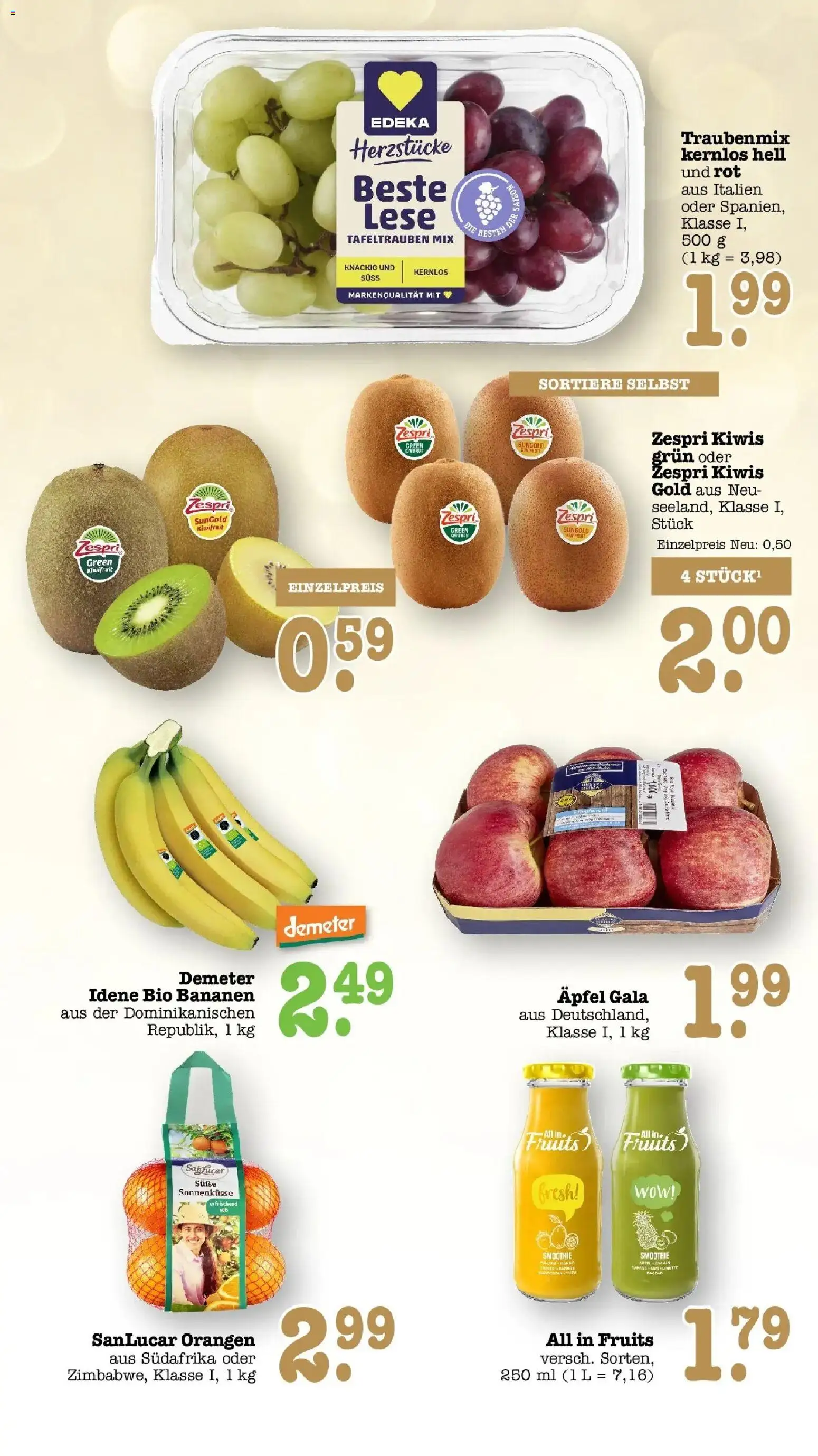 Edeka Prospekt Bühlertal (ab 05.10.2026) » Angebote Online | Seite: 28 | Produkte: Äpfel, Bananen, Orangen, Mango