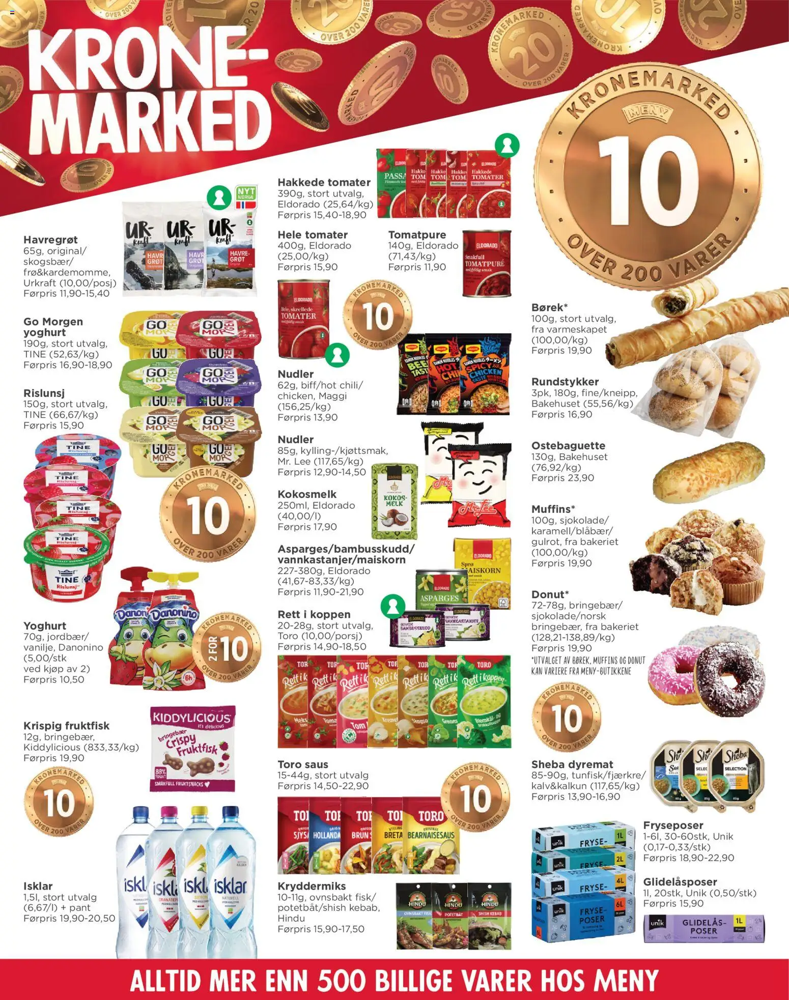 {H1} | Side: 2 | Produkter: Nudler, Fryseposer, Ved, Muffins