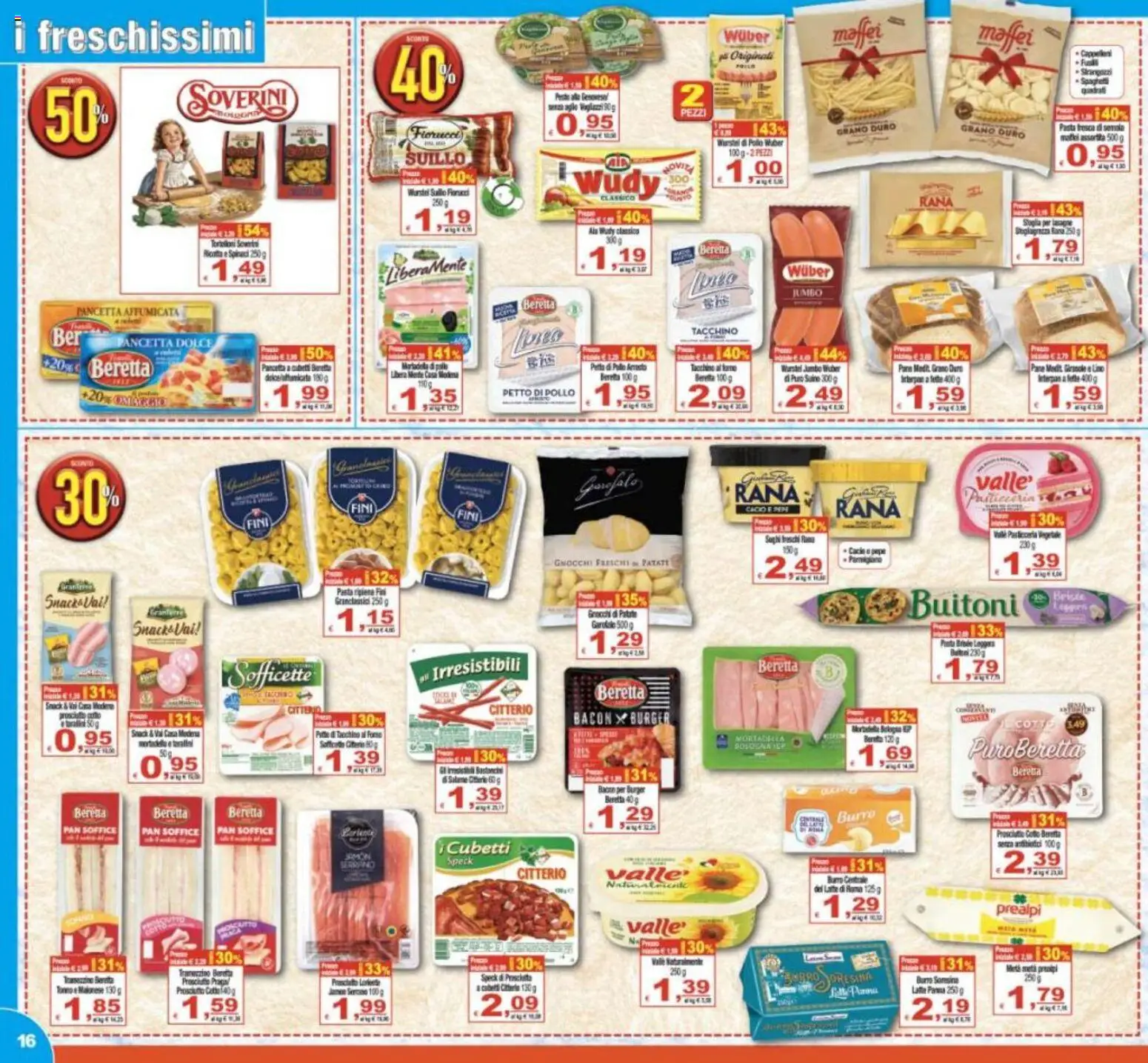 Volantino CTS del 29.05.2026 | Pagina: 16 | Prodotti: Arrosto, Pollo, Pasta, Mortadella