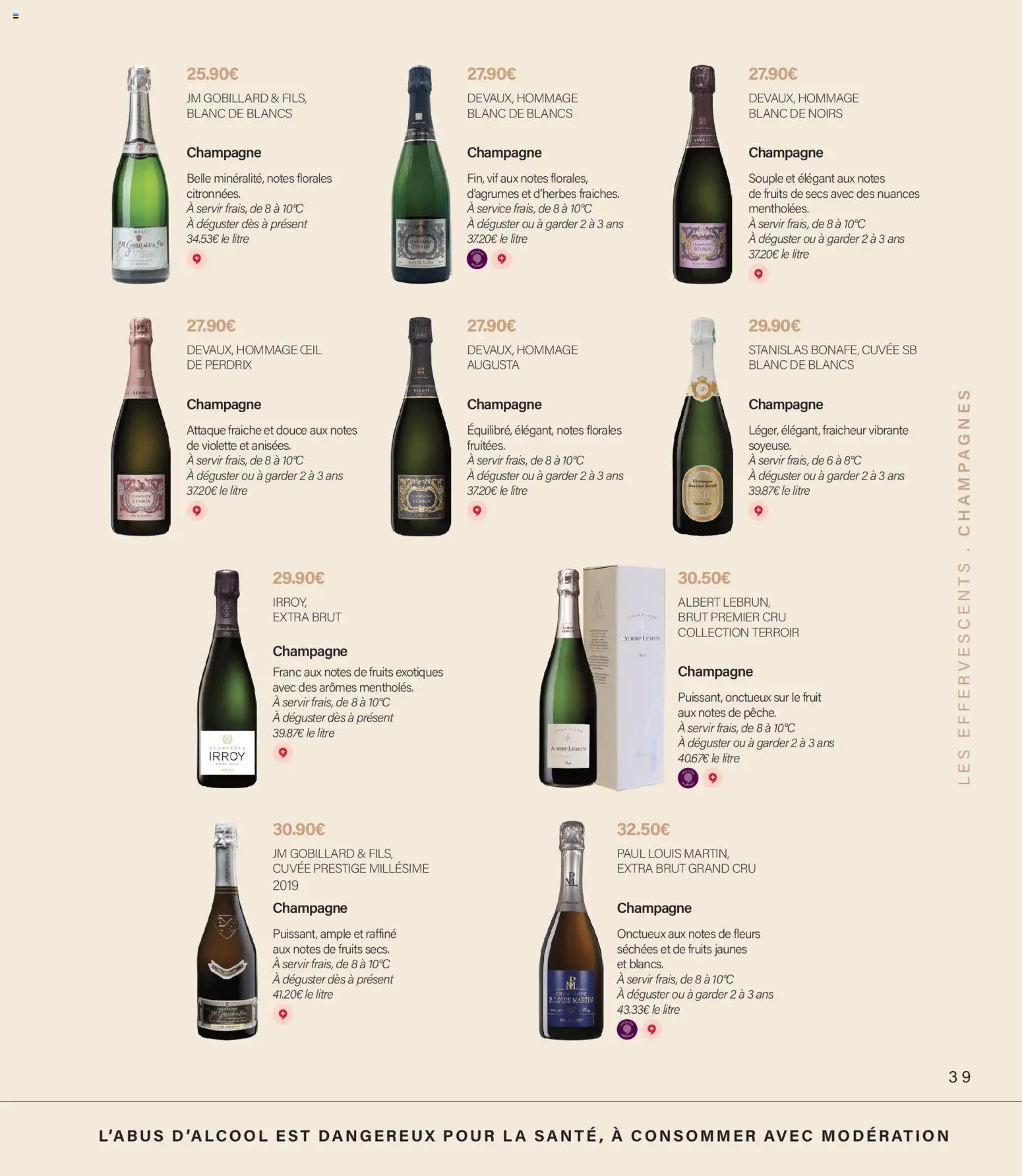{H1} | Page: 39 | Produits: Fleurs, Fruits, Champagne, Fruits exotiques