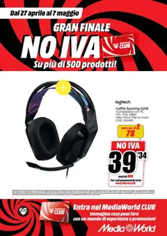 Anteprima del volantino Media World volantino valido a partire dal 27.04.2026 | Pagina: 28 | Prodotti: Cuffie, Xbox