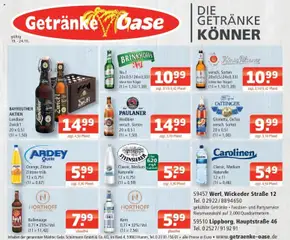 Angebote - Getränke Oase: Getränkeangebote ab 19.10.2026 gültig