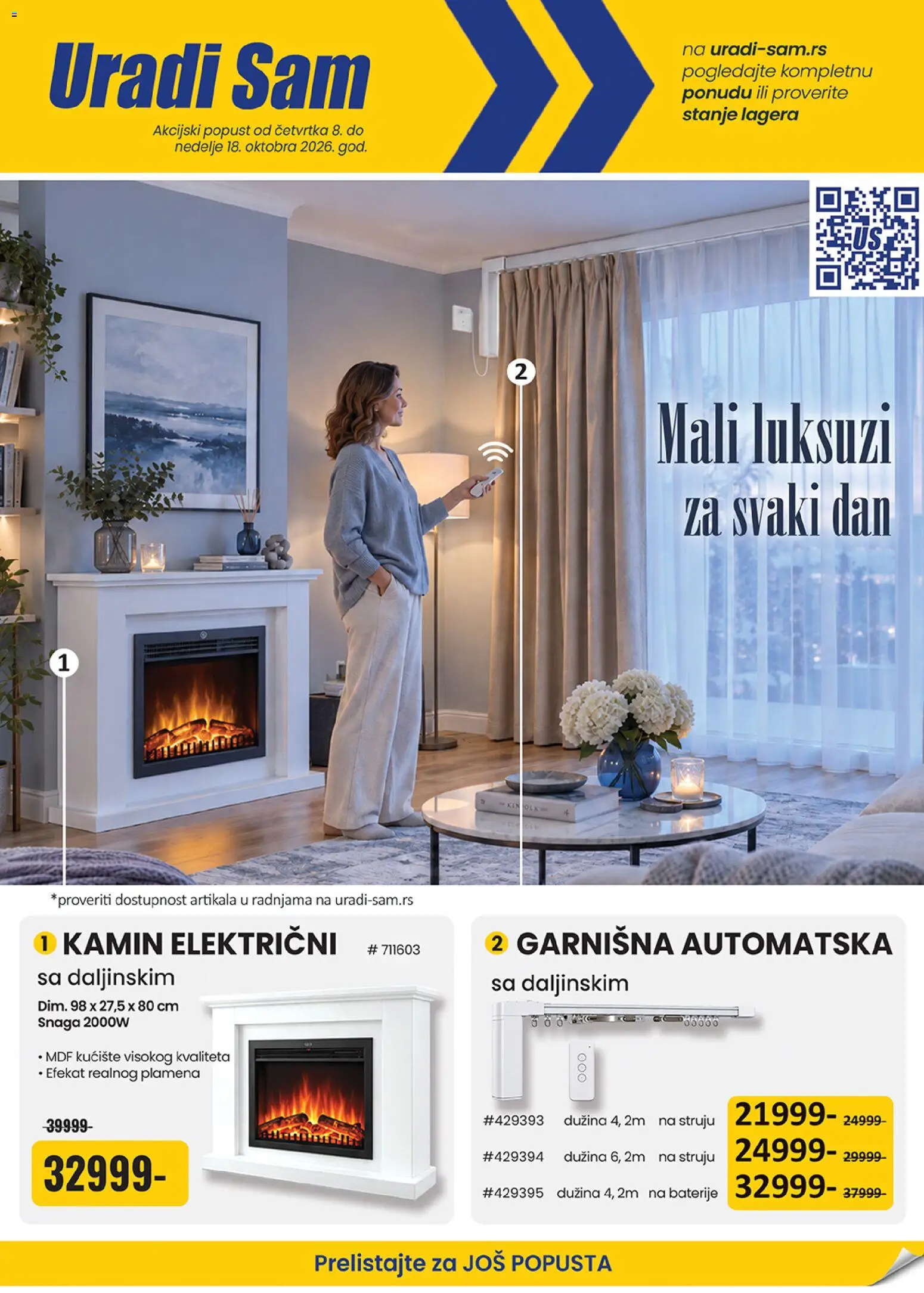 Uradi Sam katalog - važi od 08.10.2026 | Strana: 1 | Proizvode: Kamin, Baterije