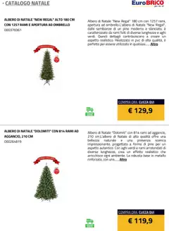 Anteprima del volantino Eurobrico Natale catalogo valido a partire dal 23.07.2025 | Pagina: 4 | Prodotti: Albero di natale, Ombrello