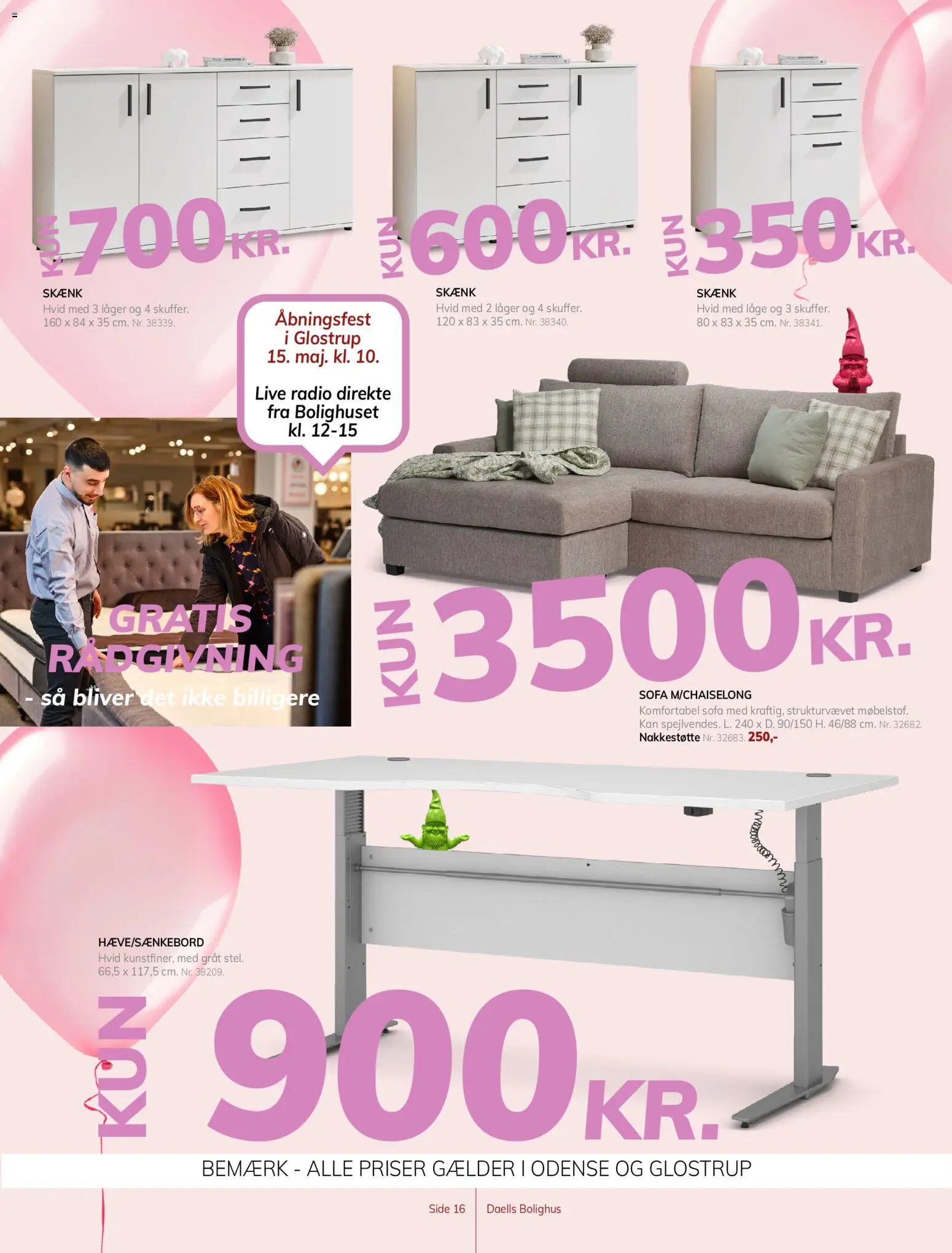Daells Bolighus tilbudsavis – gyldig fra 15.05.2026 | Side: 16 | Produkter: Sofa, Skænk, Radio