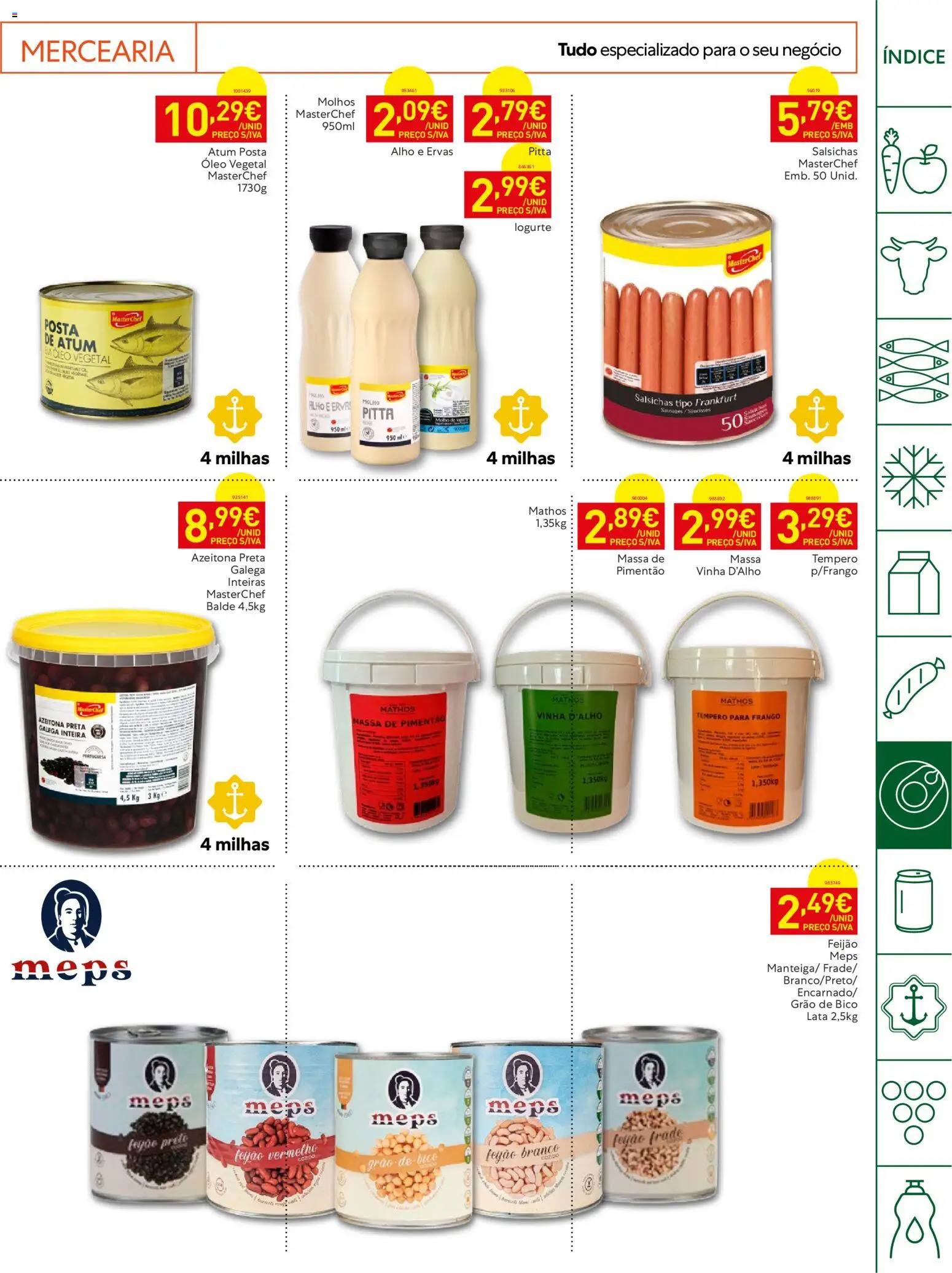 Recheio folheto Horeca │ válido de 27/10/2026 | Página: 15 | Produtos: Óleo vegetal, Balde, Pimentão, Salsichas