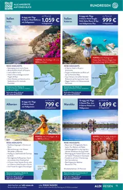 Aldi Reisen Reisemagazin ab 01.05.2026 gültig | Seite: 13 | Produkte: Uhr
