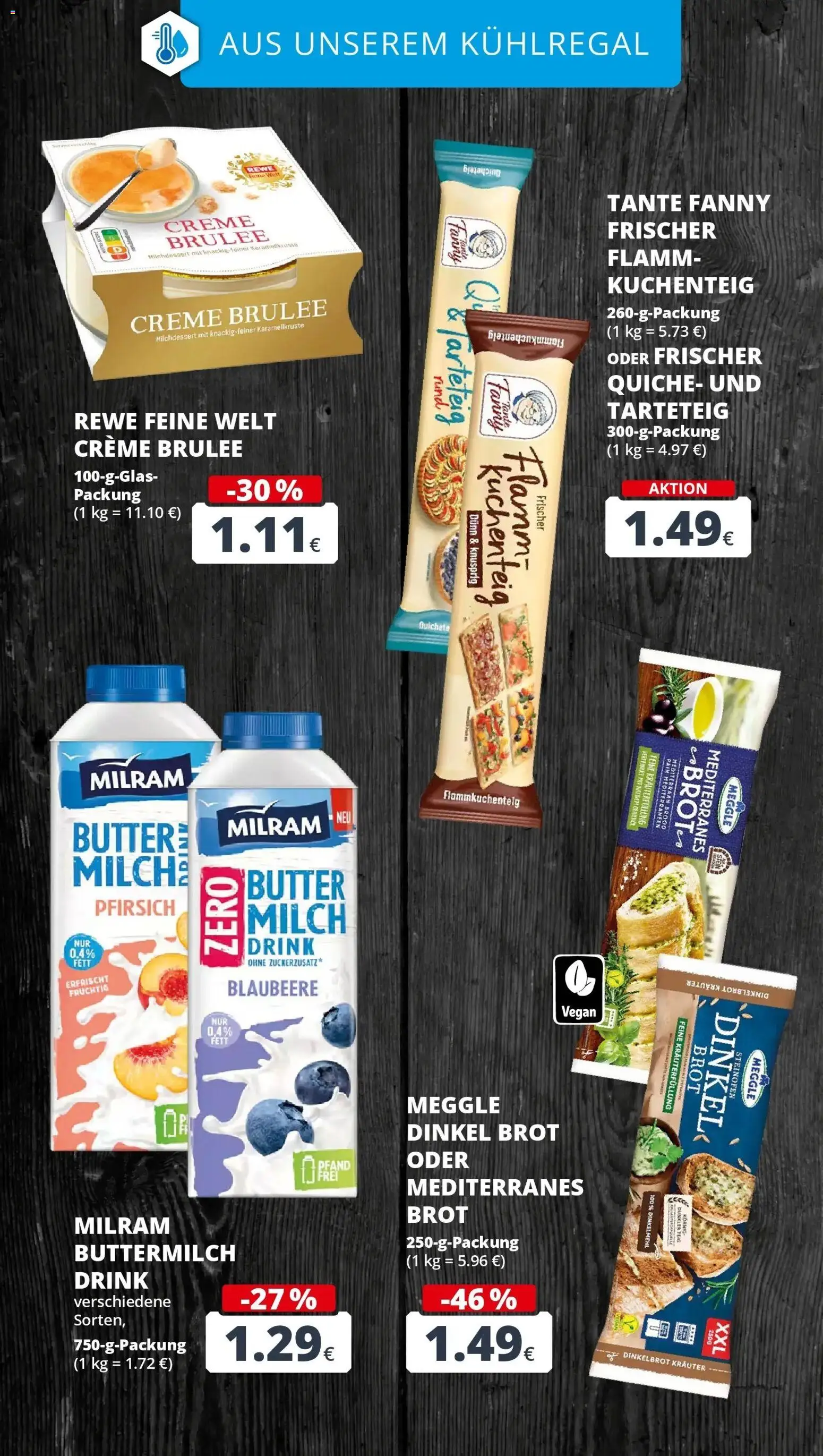 Rewe Prospekt Bergheim – gültig ab 06.07.2026 | Seite: 16 | Produkte: Butter, Creme, Milram, Brot
