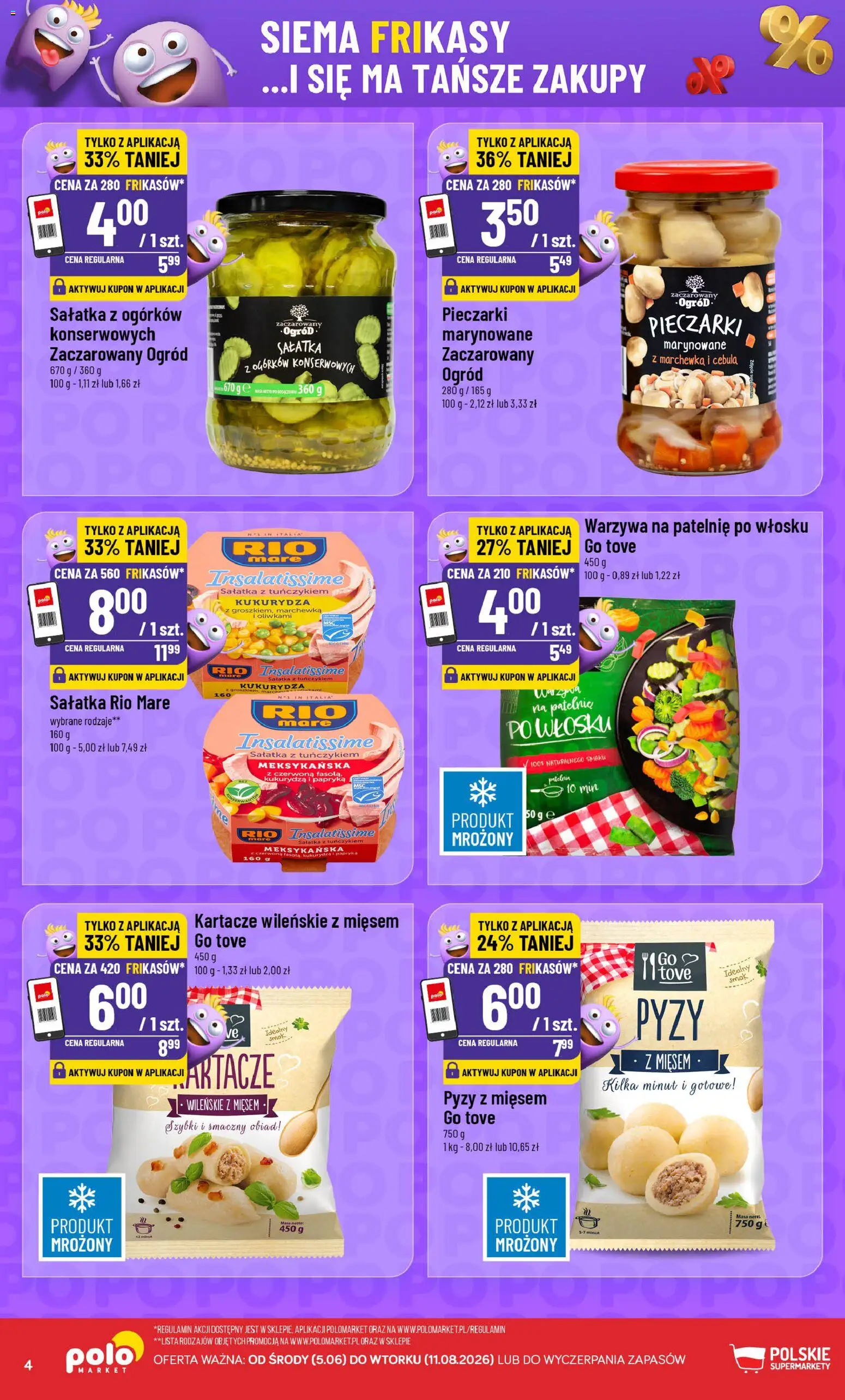 POLOmarket gazetka - Frikasowe Hity od 05.08.2026 | Strona: 4 | Produkty: Warzywa na patelnie, Kukurydza, Papryka, Sałatka