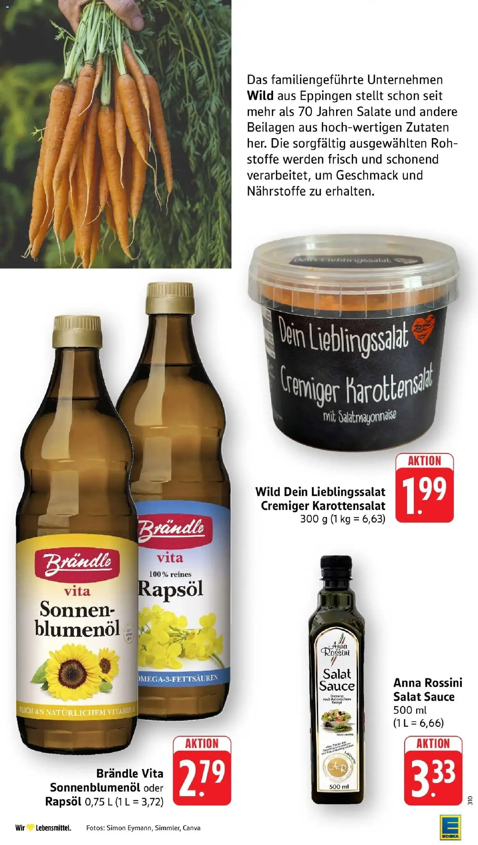 E center Prospekt Kehl (ab 19.10.2026) zum Blättern | Seite: 40 | Produkte: Beilagen, Rapsöl, Sonnenblumenol, Salat