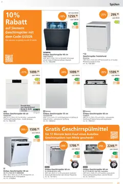 Fust aktionen ab 22.06.2026 gültig | Seite: 23 | Produkte: Korb, Geschirrspüler, Miele, Siemens