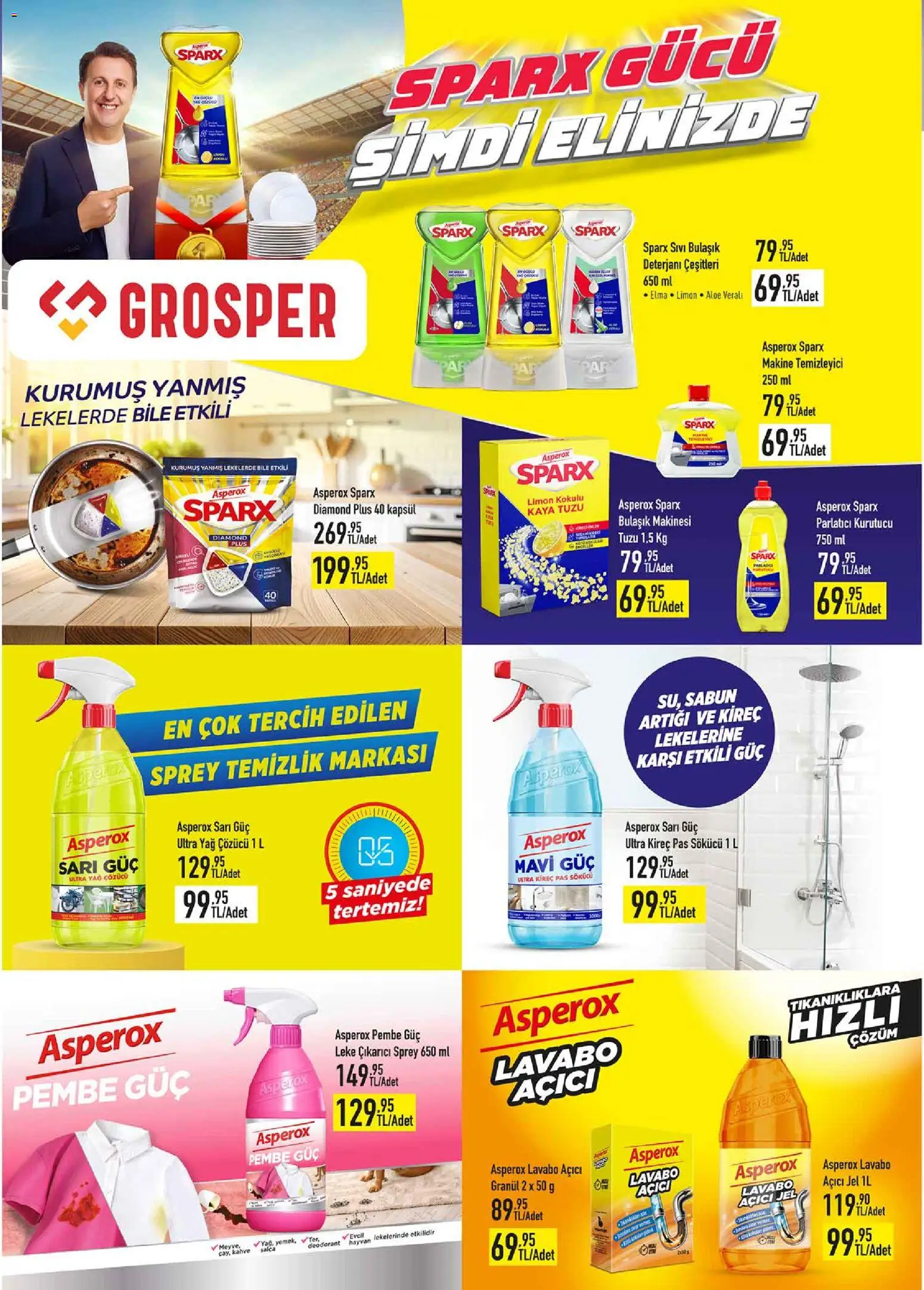 Grosper Katalog - 06.05.2026 tarihinden itibaren geçerlidir | Sayfa: 15 | Ürünler: Deodorant, Leke çıkarıcı, Kahve, Yağ çözücü