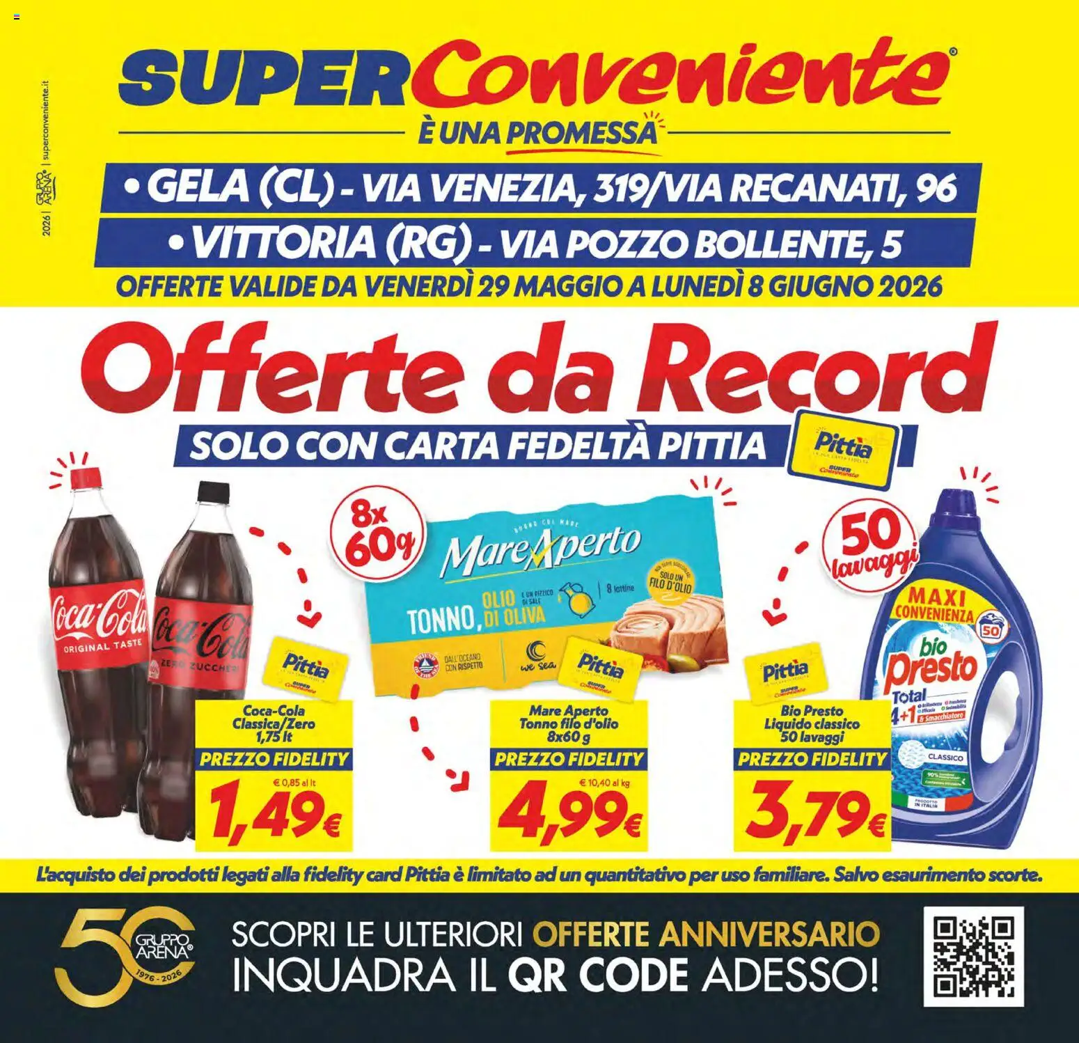 Volantino SuperConveniente del 29.05.2026 | Pagina: 1 | Prodotti: Smacchiatore, Sale, Olio, Tonno