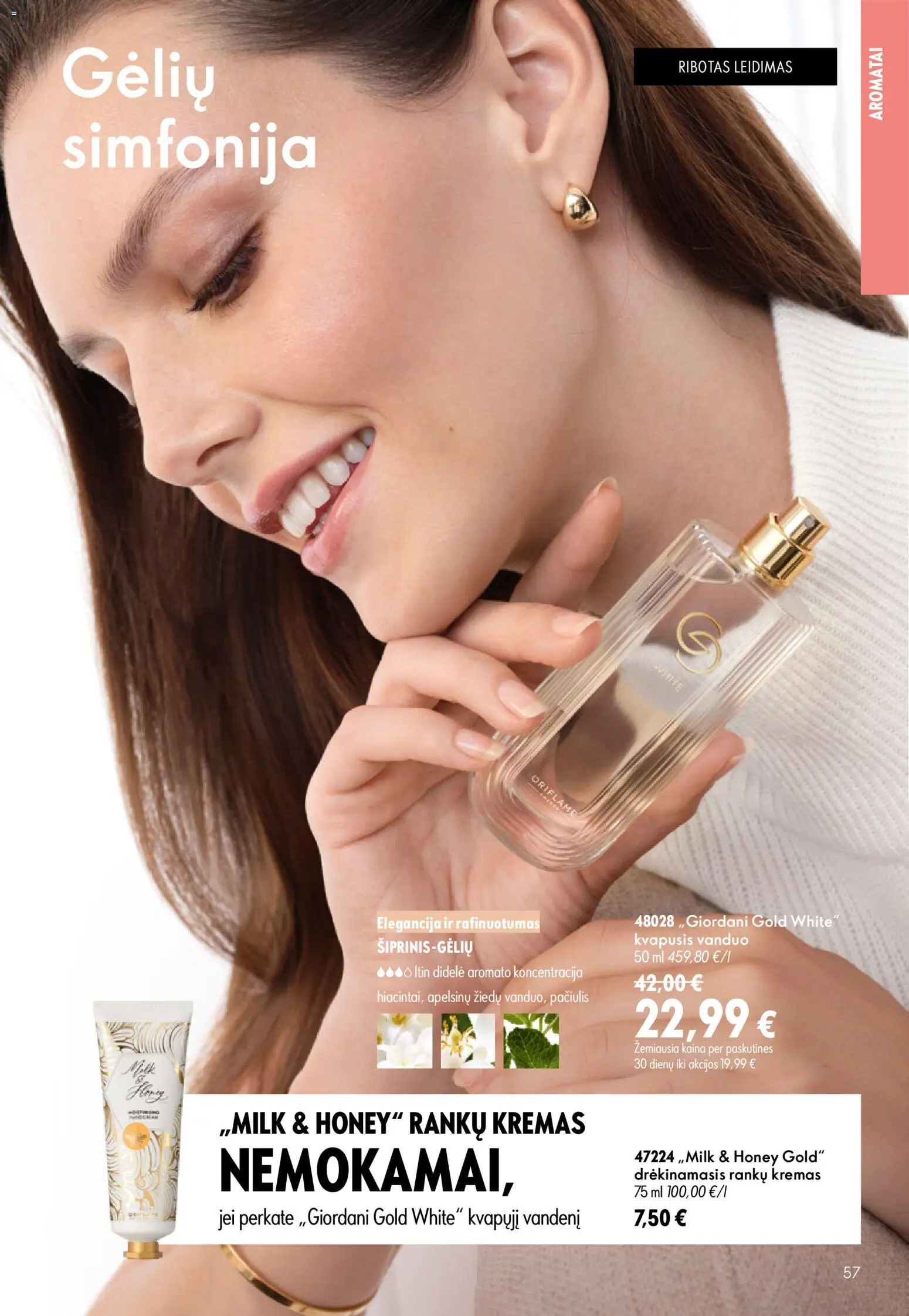 Oriflame akcijos nuo 2026.07.15 | Puslapis: 57 | Prekių: Kvapusis vanduo, Kremas