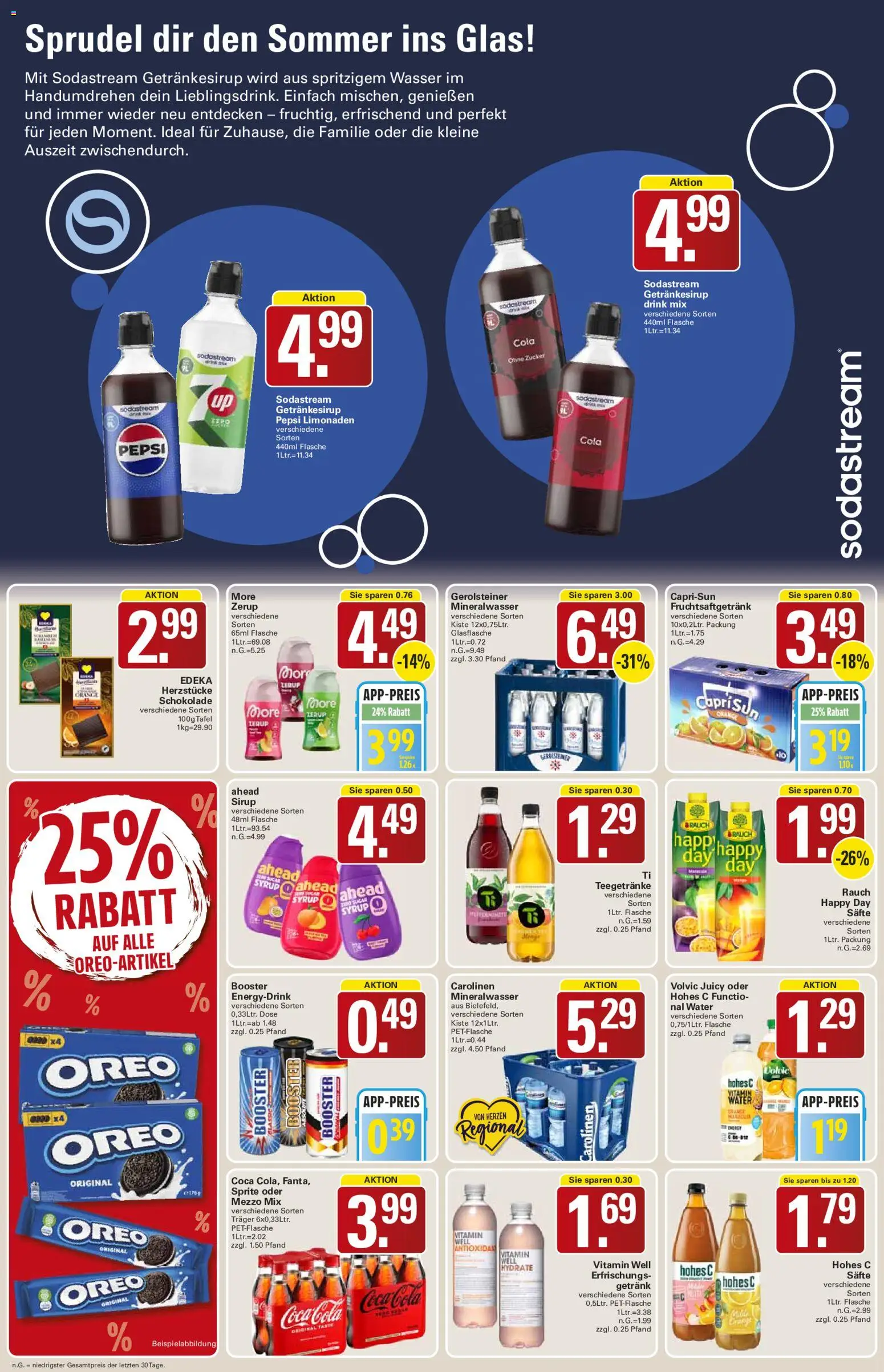 WEZ Prospekt – gültig ab 29.06.2026 | Seite: 12 | Produkte: Sprite, Öl, Schokolade, Mineralwasser