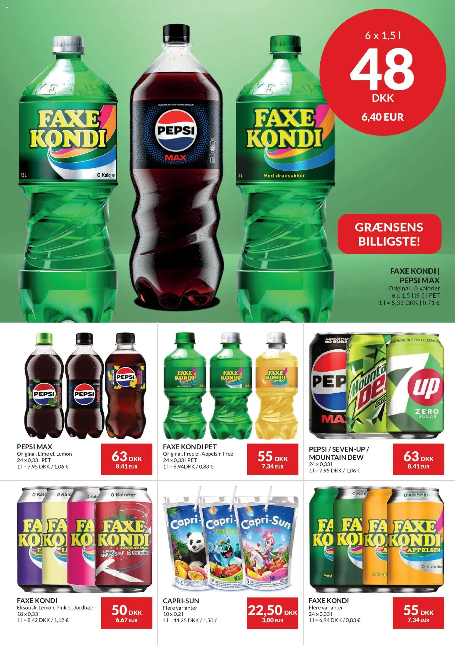 Nielsen Discount tilbudsavis – gyldig fra 24/09/2026 | Side: 34 | Produkter: Jordbær, Faxe Kondi, Pepsi, Pepsi Max