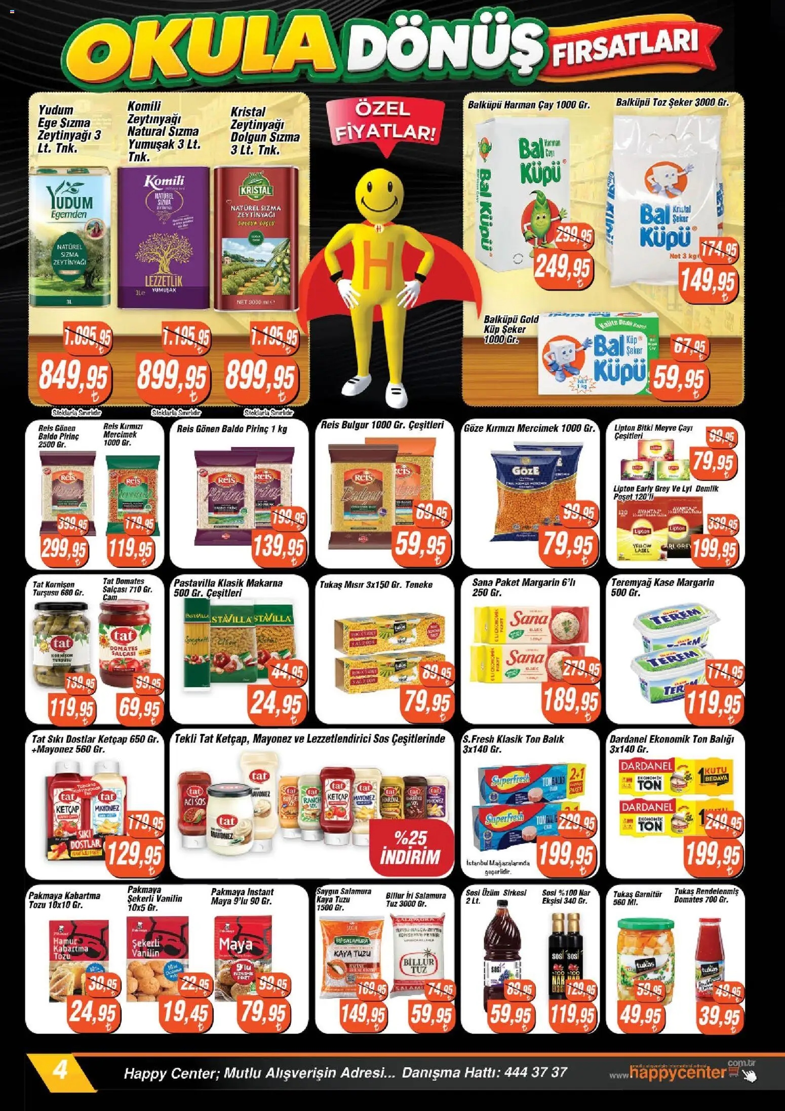 Happy Center Katalog - 09 Eylül 2026 tarihinden itibaren geçerlidir | Sayfa: 4 | Ürünler: Pirinç, Mayonez, Demlik, Nar