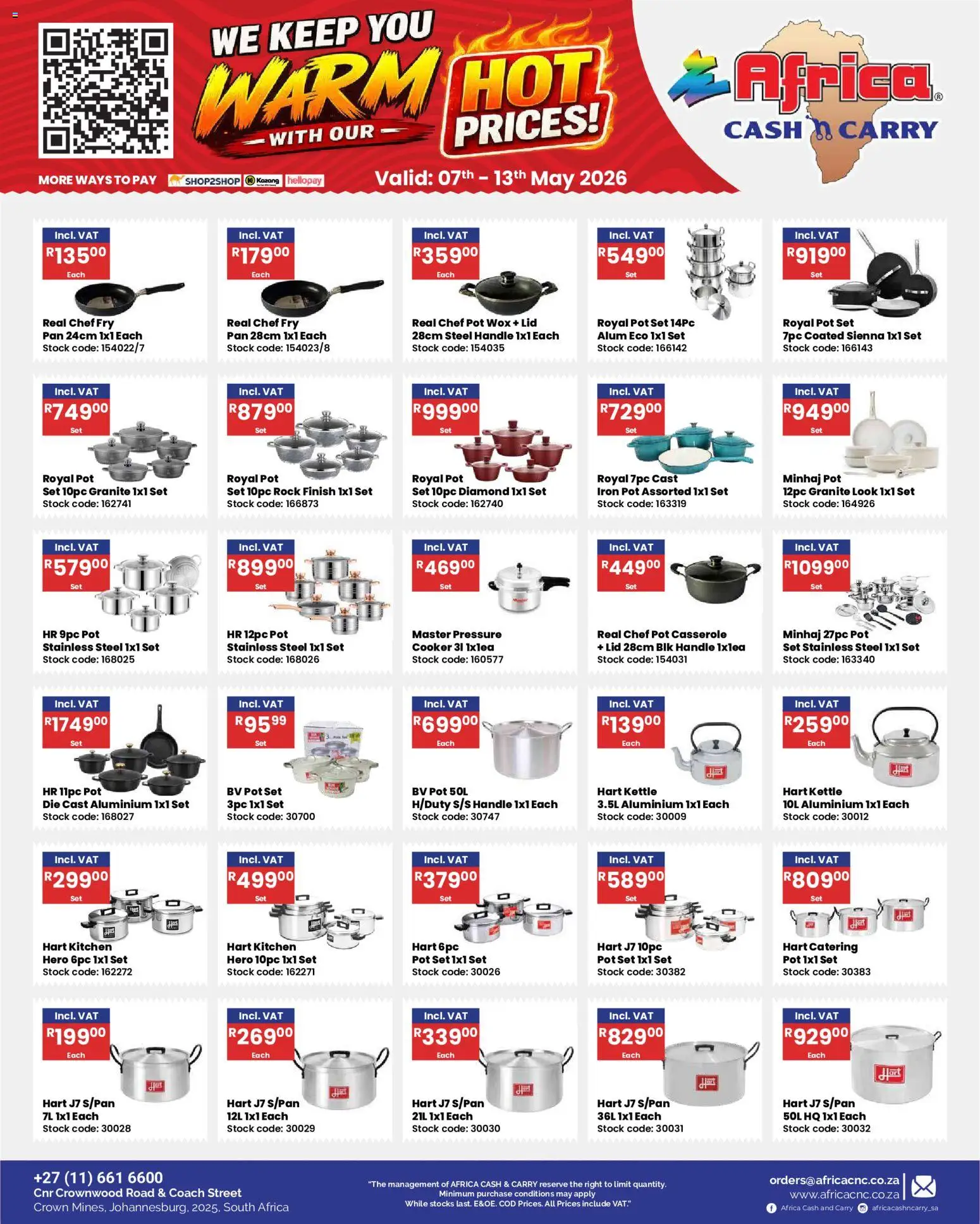Africa Cash & Carry Specials | 07/05/2026 | How to get a limited discount? Save today! | South Africa