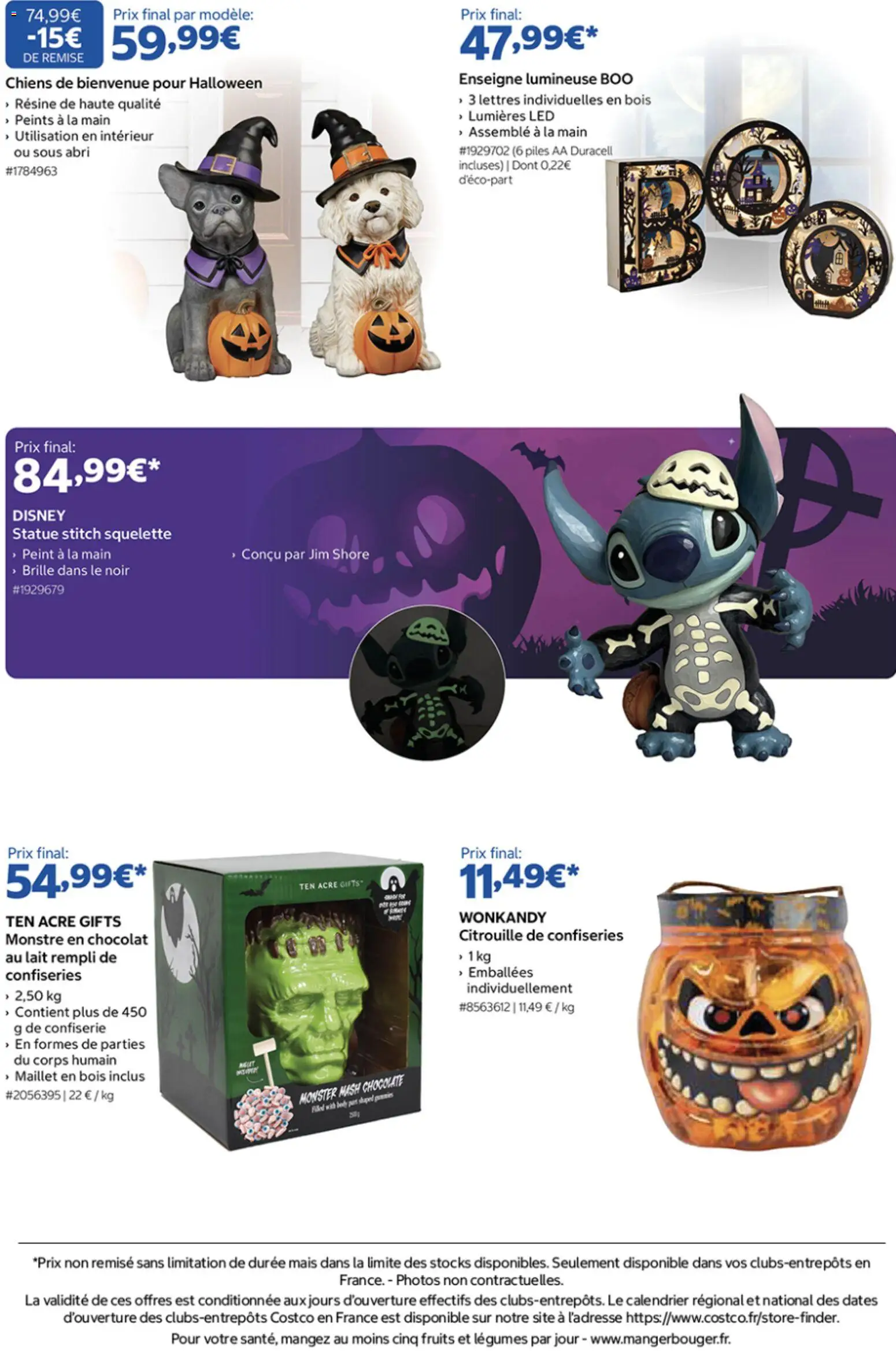 {H1} | Page: 2 | Produits: Piles AA, Confiseries, Calendrier, Fruits
