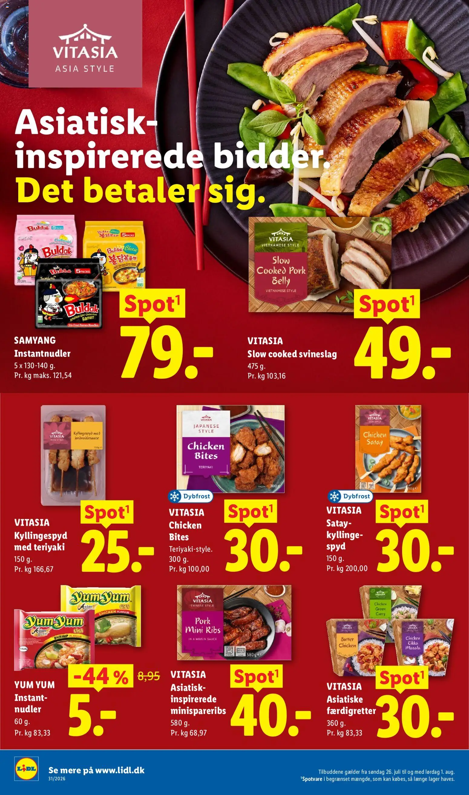 Lidl tilbudsavis – gyldig fra 26/07/2026 | Side: 13 | Produkter: Ribs, Nudler, Søm