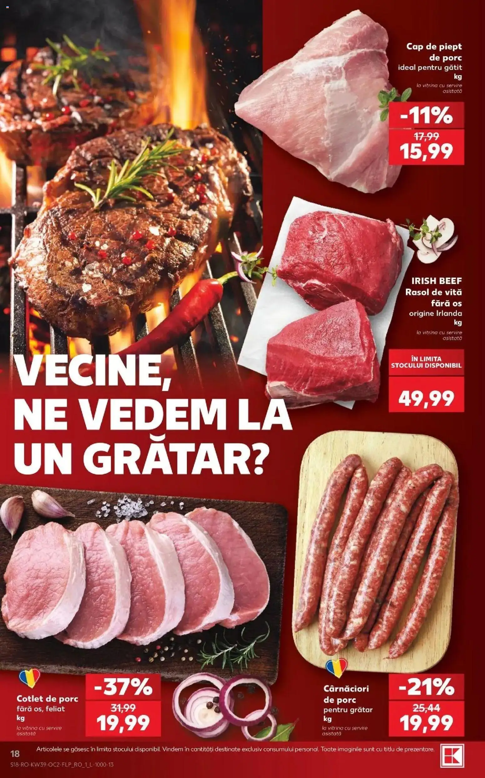 Kaufland Iași 23.09.2026 - Revista si Oferta | Pagină: 18 | Produse: Vită, Cotlet, Grătar, Vitrină