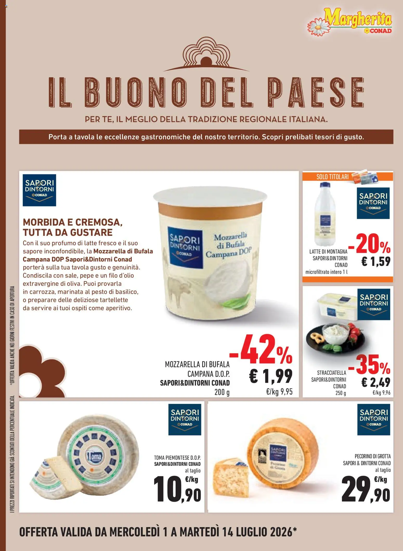 Volantino Conad del 01/07/2026 | Pagina: 12 | Prodotti: Pepe, Pesto, Pecorino, Profumo