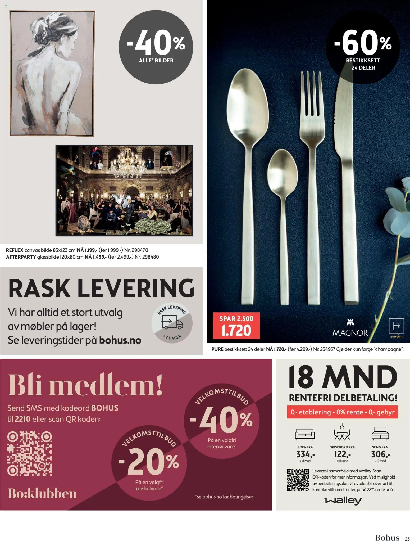 {H1} | Side: 23 | Produkter: Ved, Spisebord, Seng, Sofa