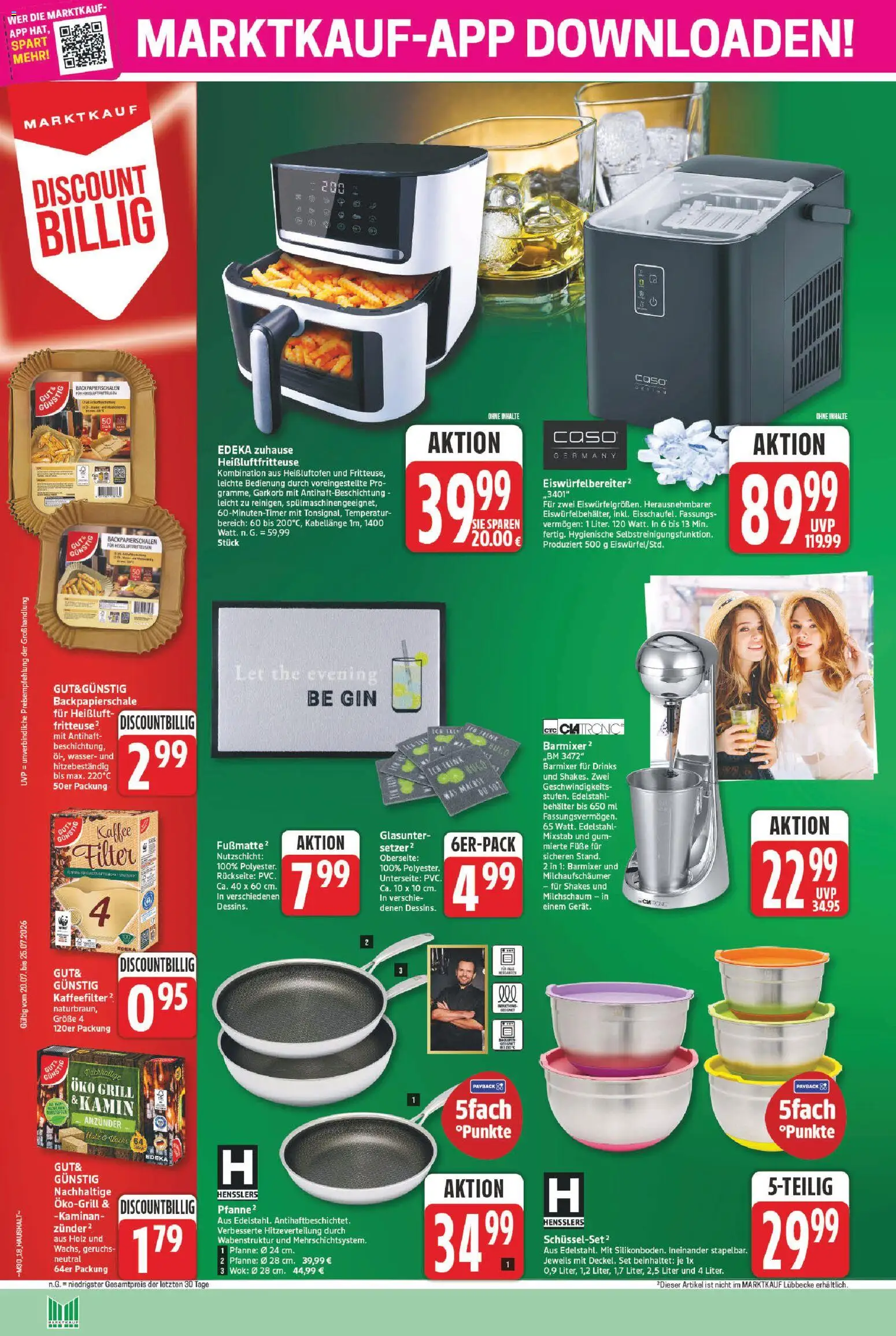 Marktkauf Prospekt – gültig ab 20.07.2026 | Seite: 18 | Produkte: Grill, Kaffee, Gin, Wok