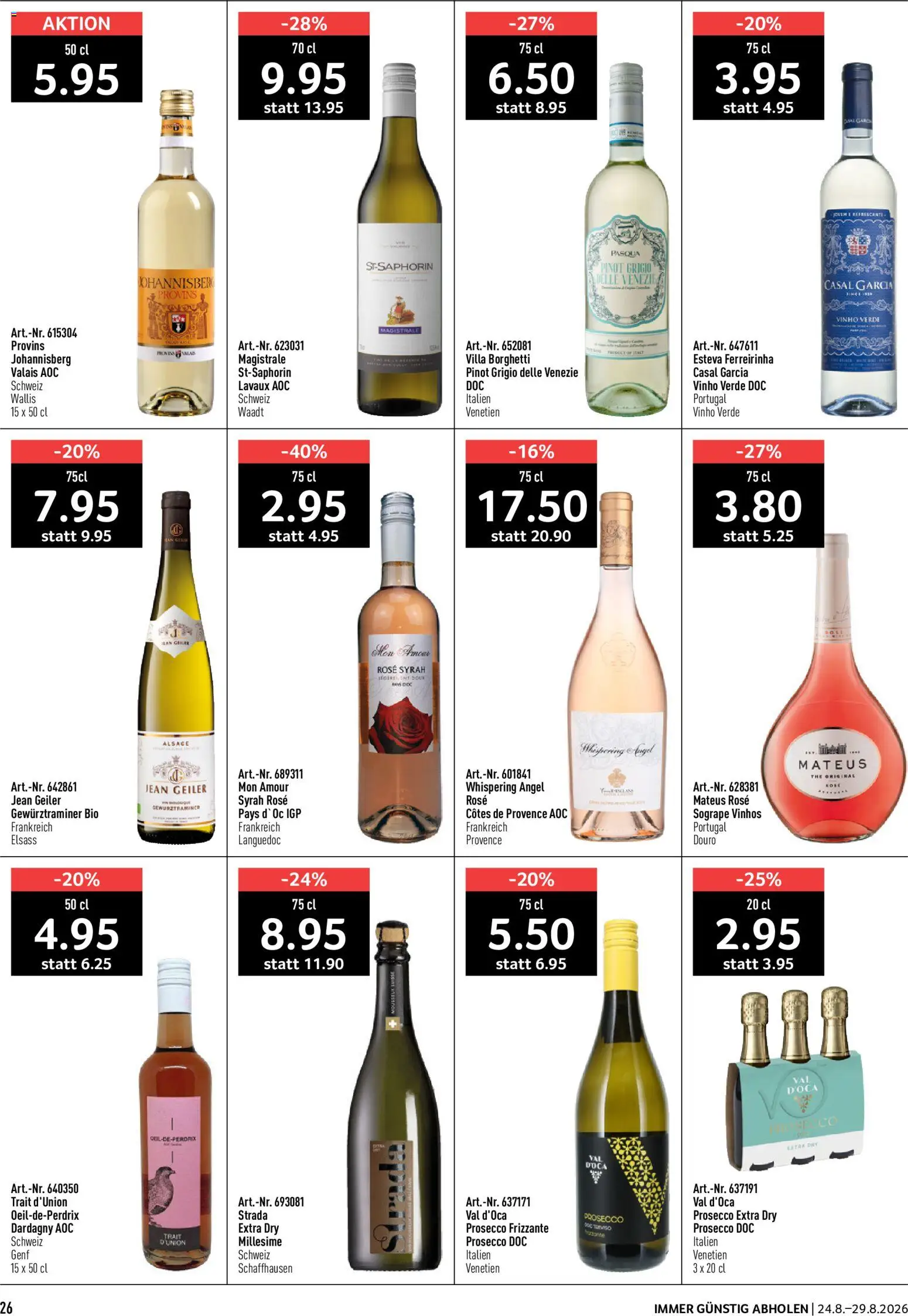 Prodega aktionen – gültig ab 24.08.2026 | Seite: 26 | Produkte: Prosecco