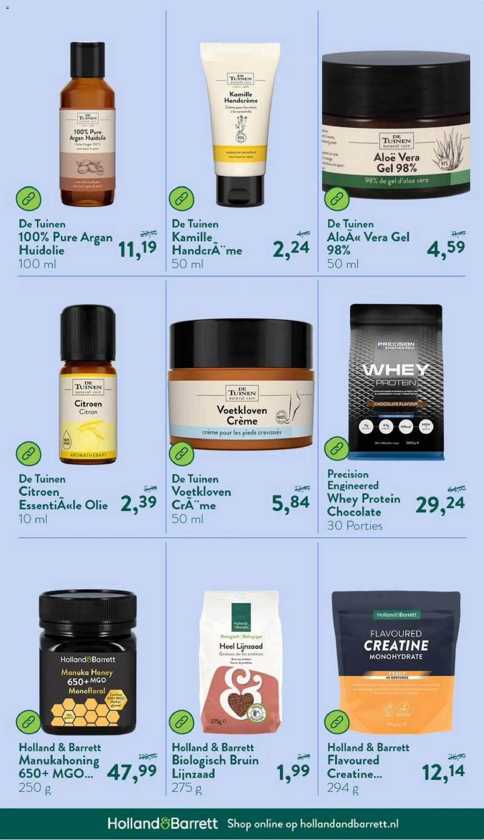 {H1} | Pagina: 33 | Producten: Olie, Whey, Crème, Handcrème