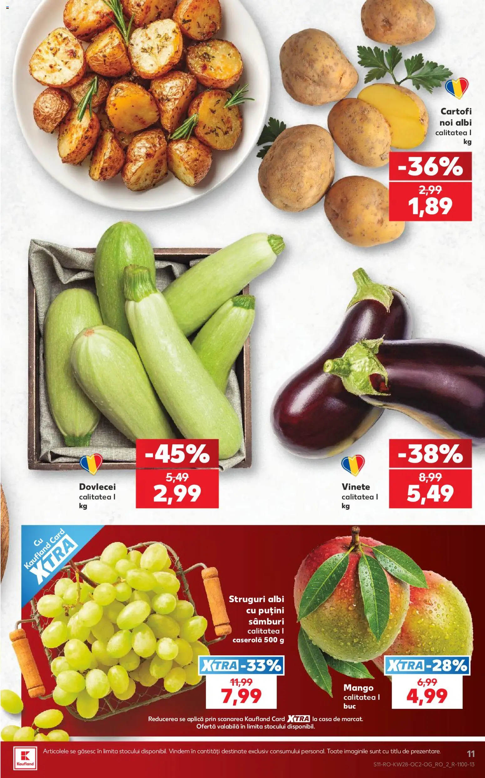 Kaufland RO akciós ujság - amely érvényes a következő dátumtól: 2026.07.08. | Oldal: 11 | Termékek: Mangó