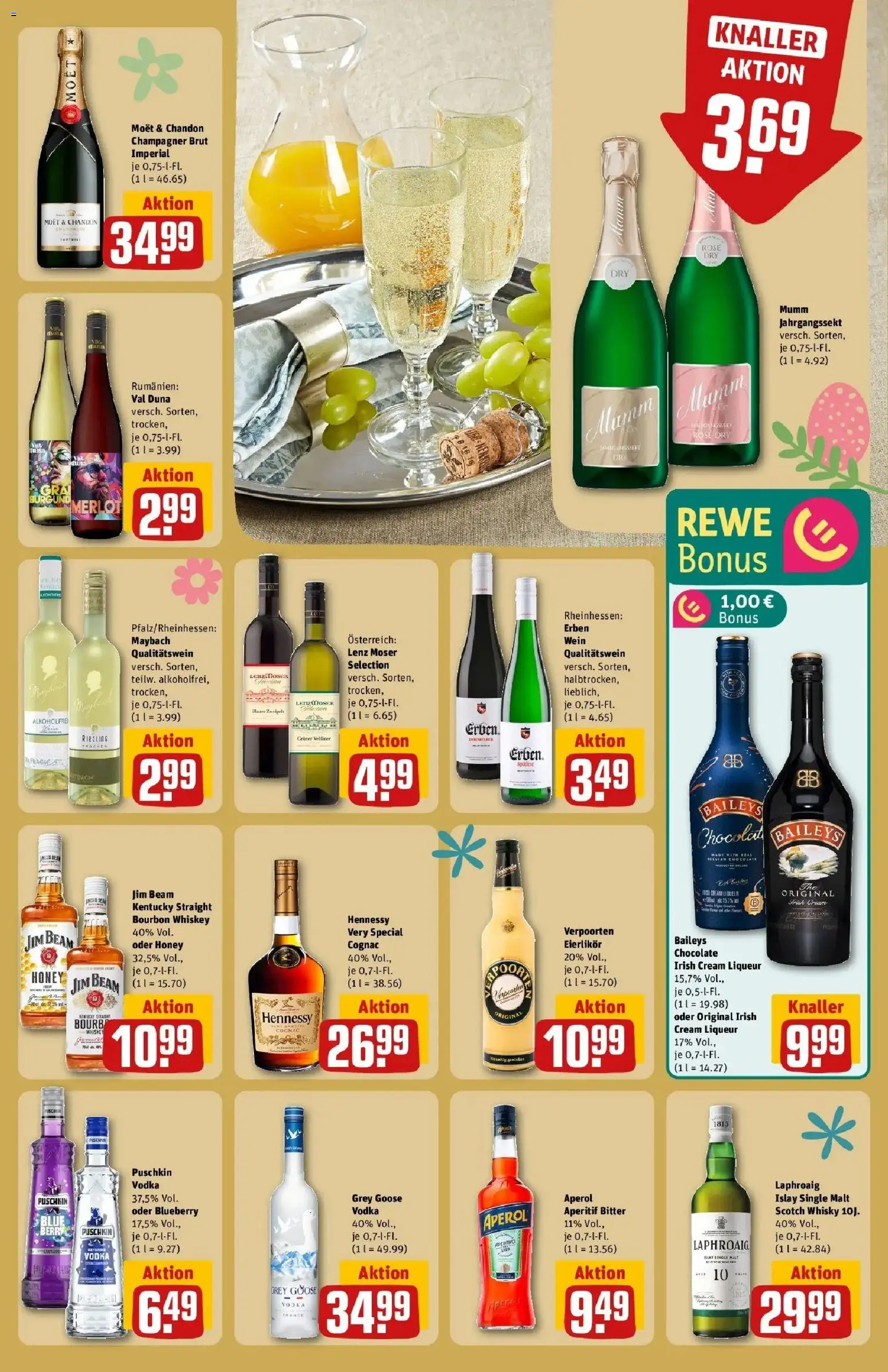 Rewe Prospekt Zülpich	 – gültig ab 23.03.2026 | Seite: 21 | Produkte: Whisky, Merlot, Vodka, Bourbon