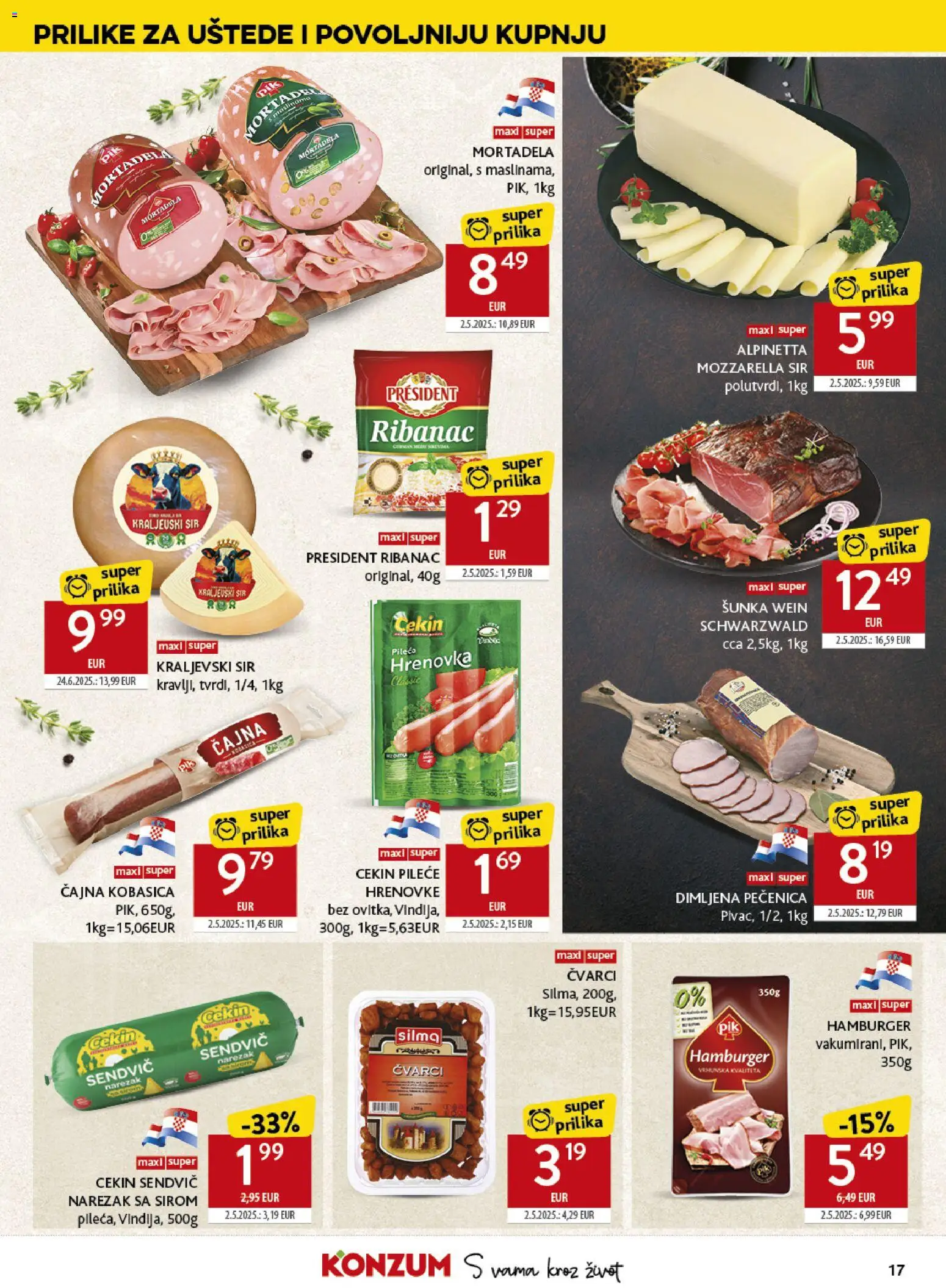 Konzum HR akciós ujság - amely érvényes a következő dátumtól: 2026.08.04. | Oldal: 17