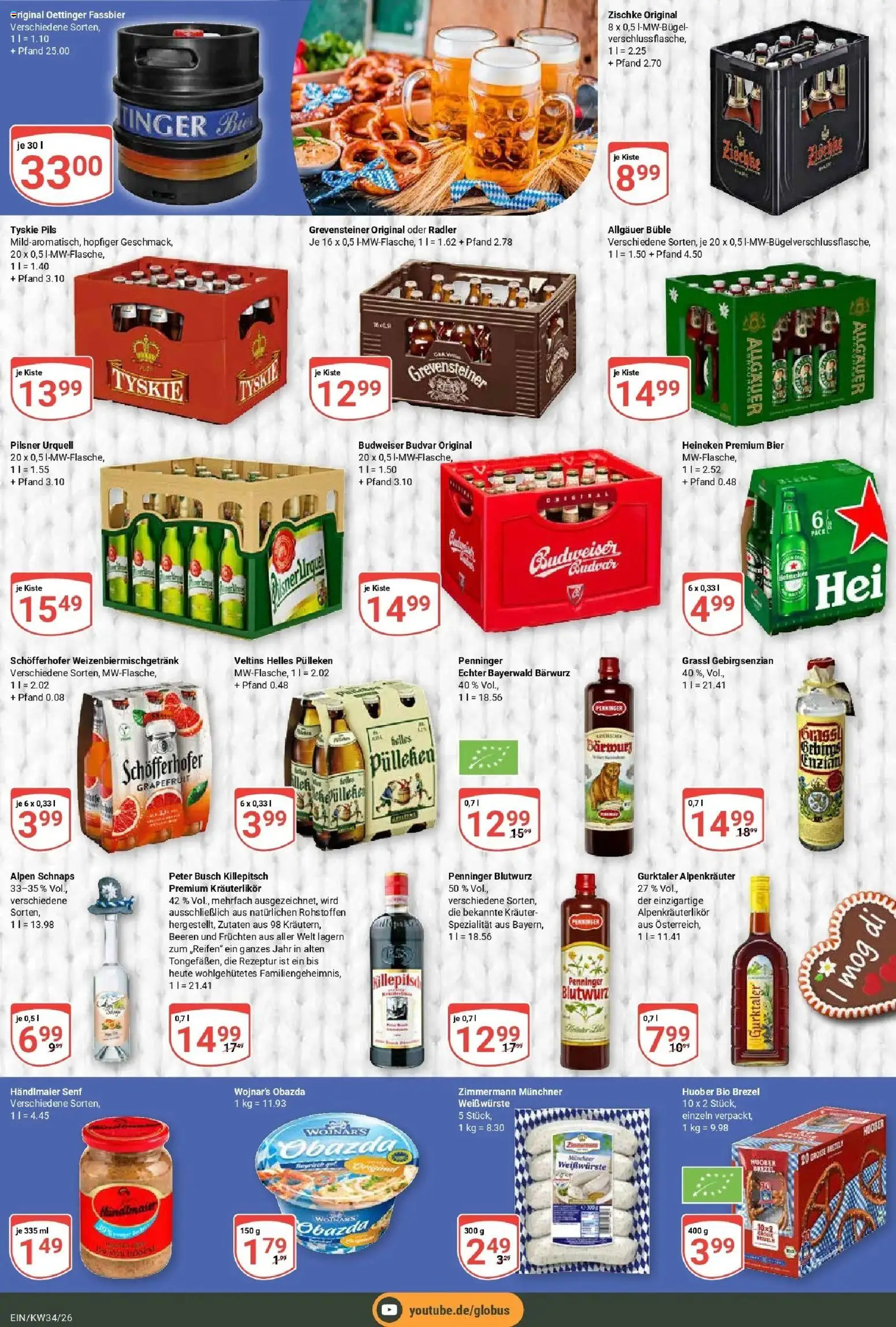 Globus Prospekt Homburg-Einöd (ab 17.08.2026) » Angebote online | Seite: 7 | Produkte: Oettinger, Heineken, Radler, Veltins