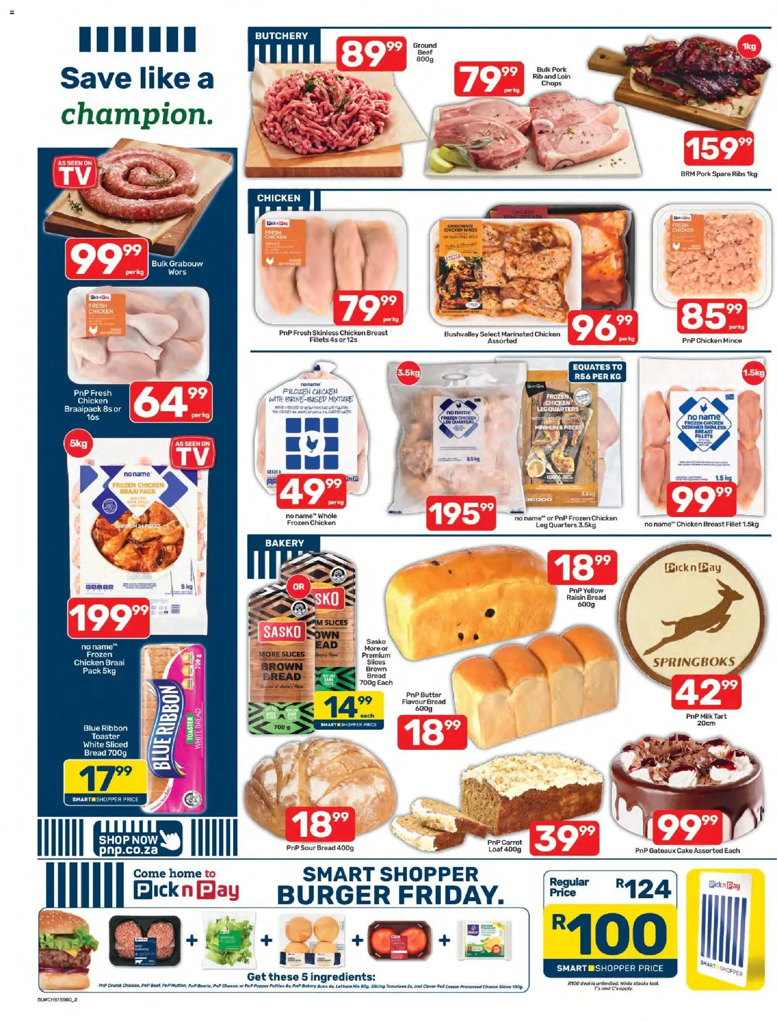 New Pick n Pay catalogue – valid from 07/10/2026 | Page: 2 | Products: Butter, Pork, Cream, Fillet