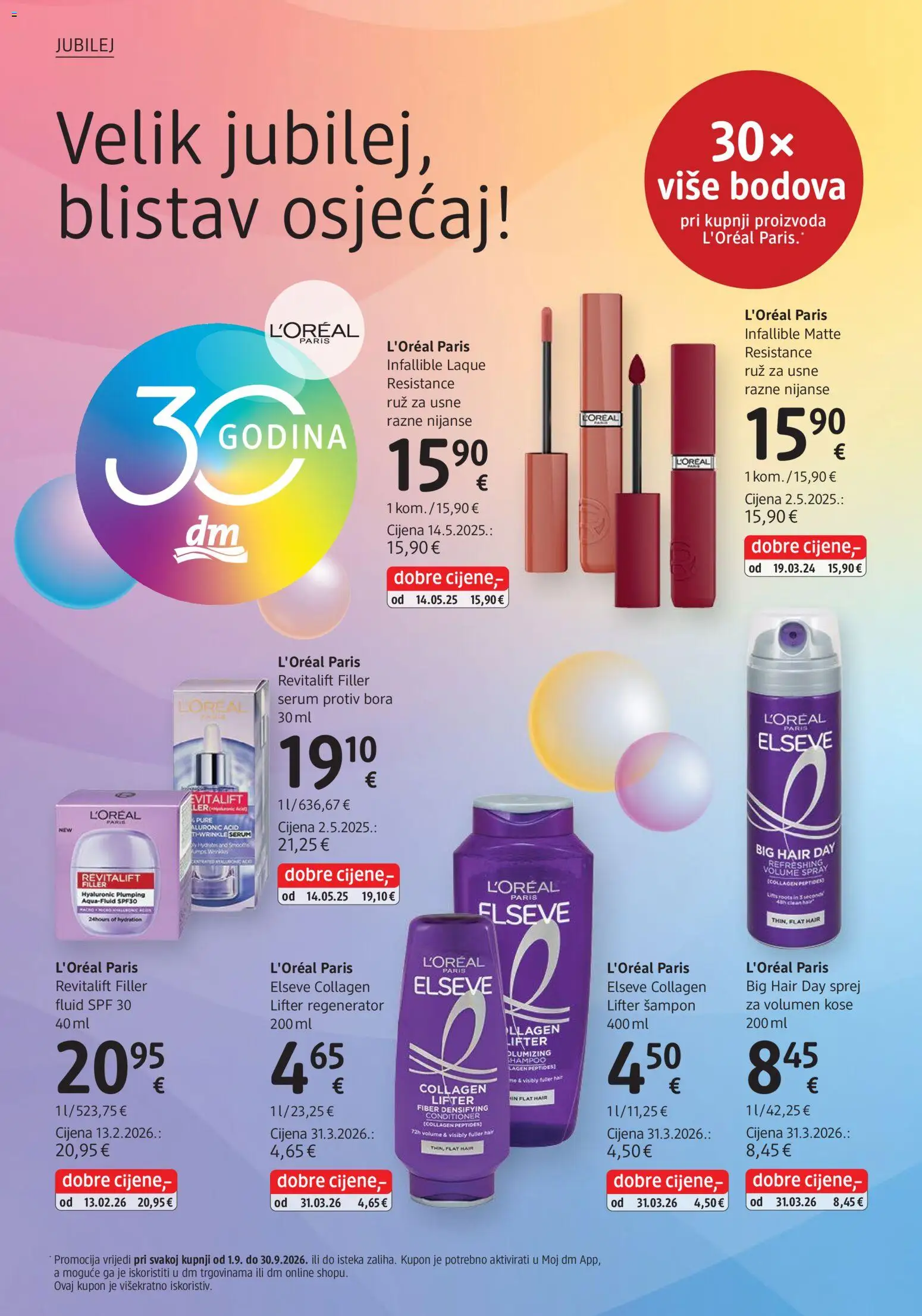 DM katalog | vrijedi od 01.09.2026 | Stranica: 22 | Proizvodi: Ruž, Šampon, Regenerator