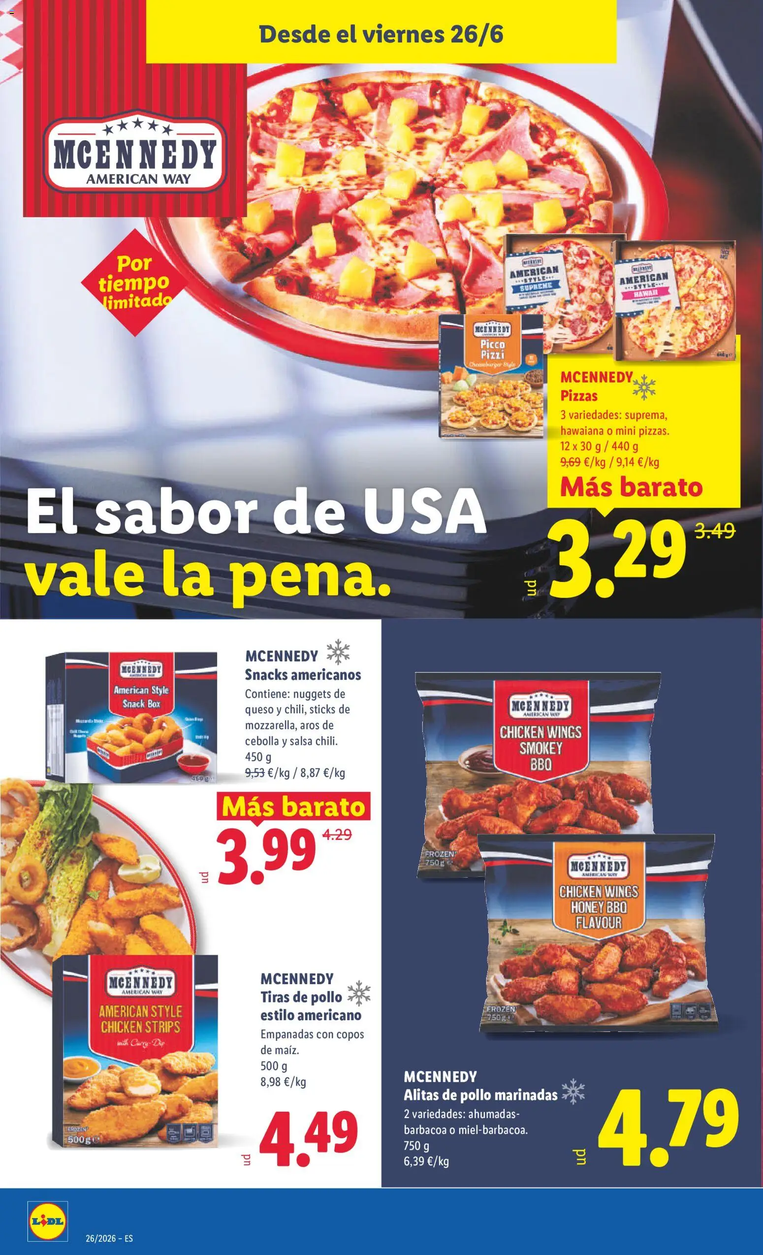 Lidl folleto │ válido desde el 22.06.2026 | Página: 32 | Productos: Queso, Pizza, Barbacoa, Nuggets