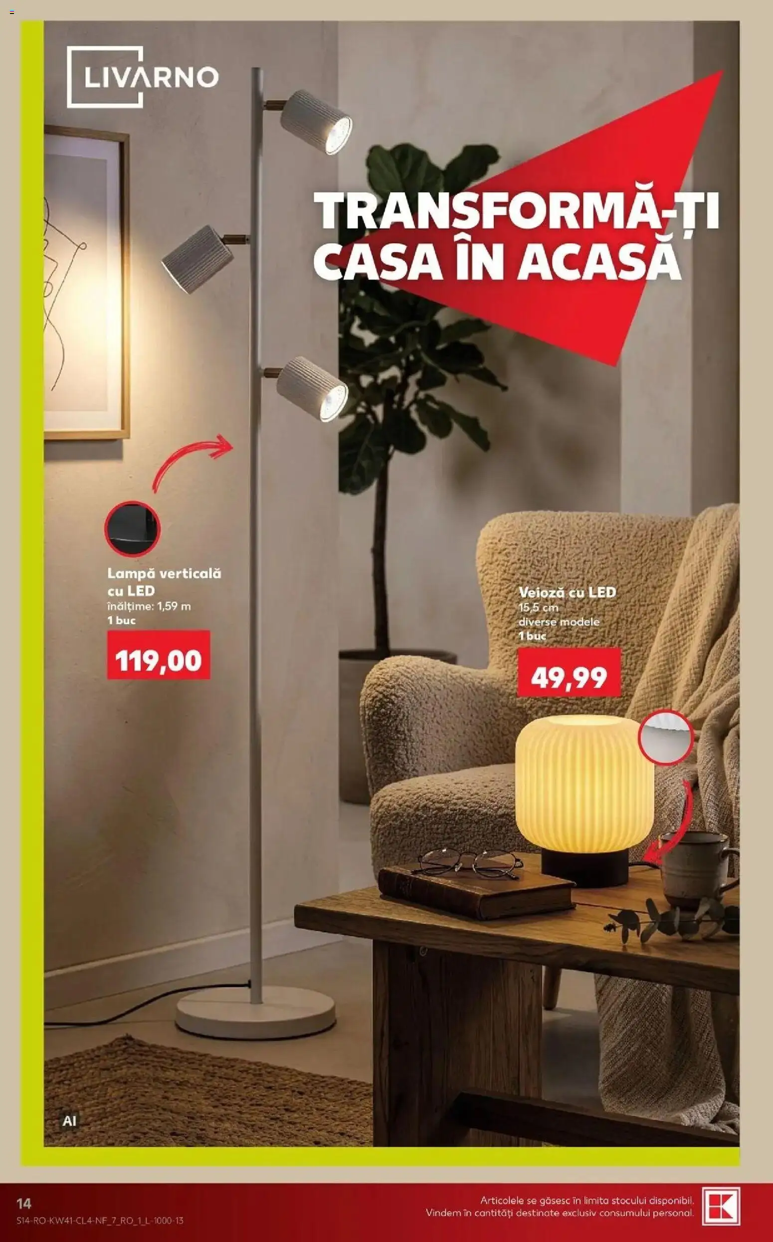 Kaufland Satu Mare 07.10.2026 - Revista si Oferta | Pagină: 14 | Produse: LED, Lampă, Veioză