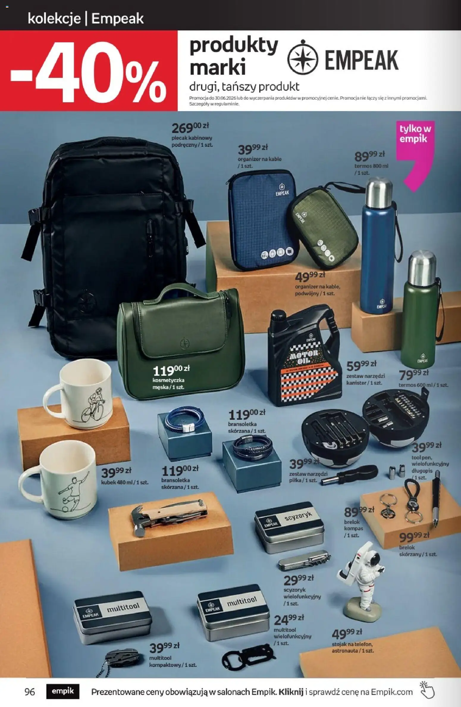Empik promocje od 17.06.2026 | Strona: 96 | Produkty: Bransoletka, Plecak, Multitool, Zestaw narzędzi