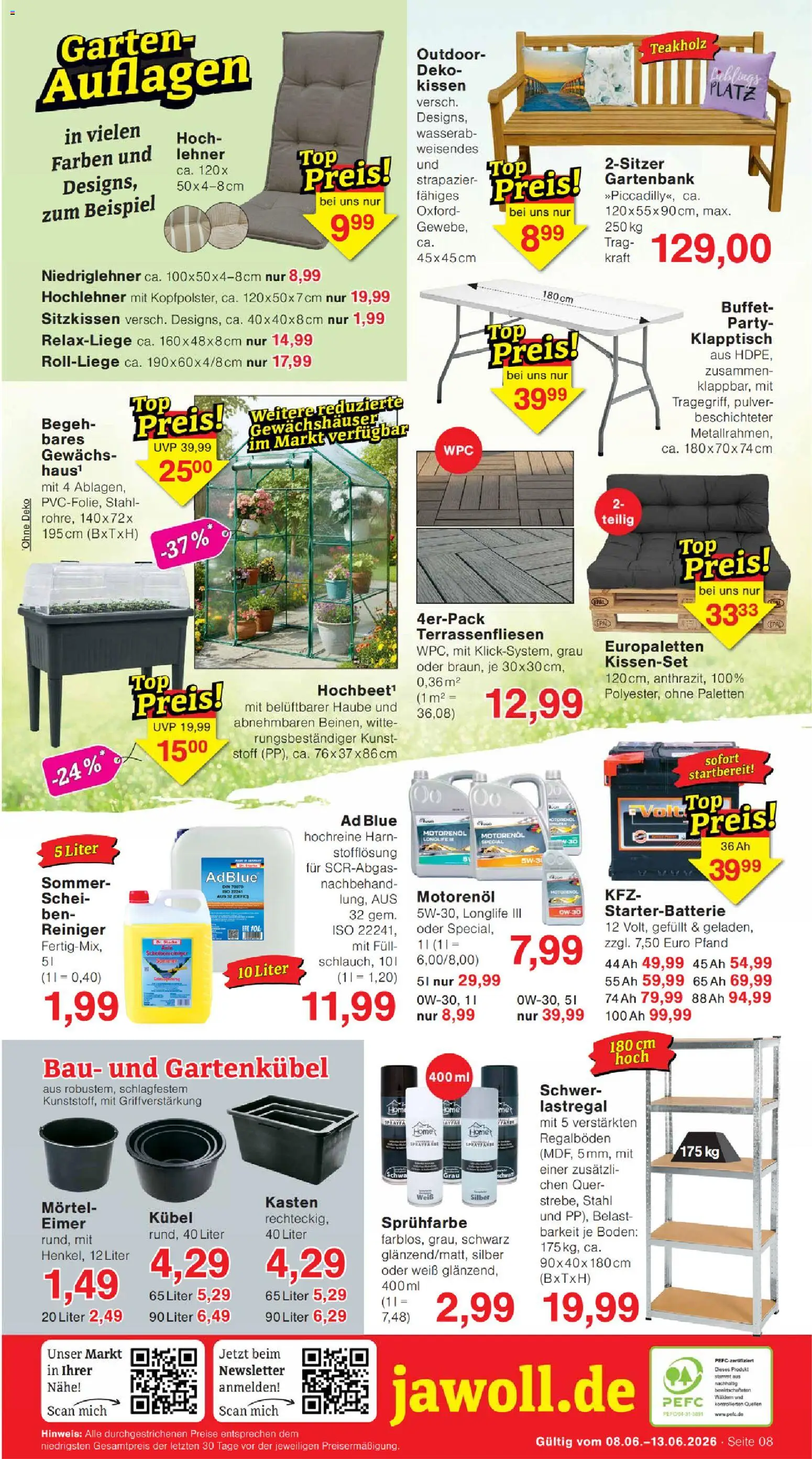 Wiglo Wunderland Prospekt – gültig ab 08.06.2026 | Seite: 12 | Produkte: Top, Relaxliege, Kissen