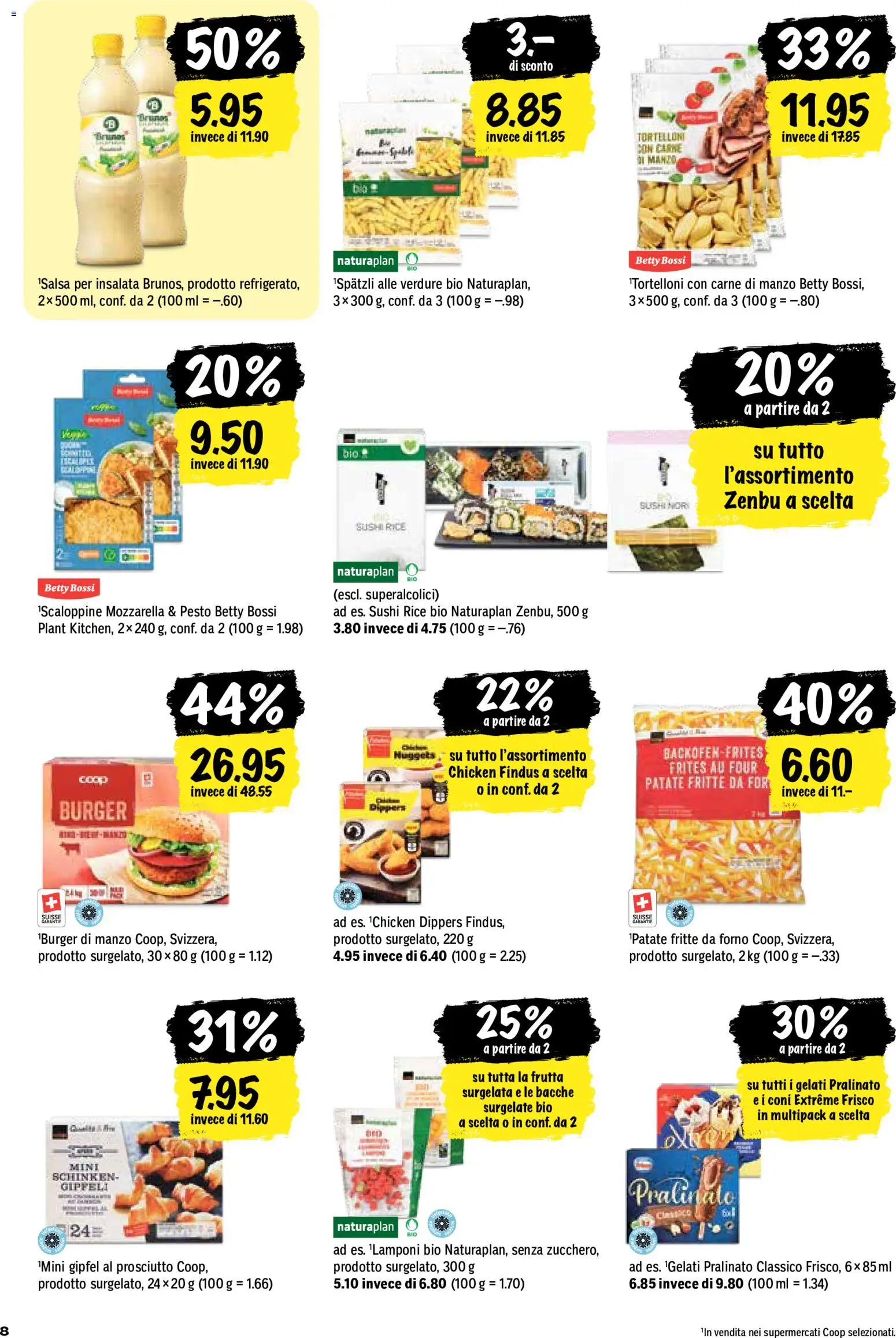 Coop aktionen IT – gültig ab 11.06.2026 | Seite: 8 | Produkte: Dressing, Burger, Gipfeli, Schinken