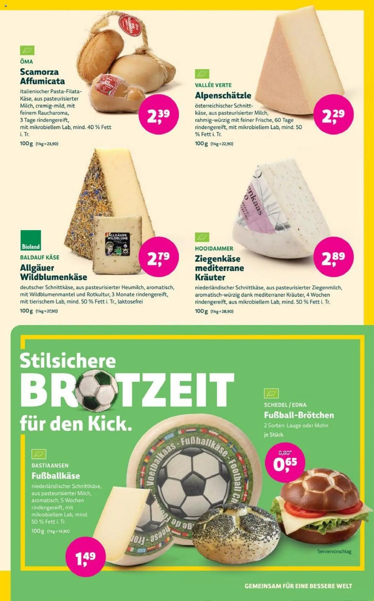 Denns BioMarkt Angebote – gültig ab 03.06.2026 | Seite: 13 | Produkte: Käse, Ziegenkäse, Football